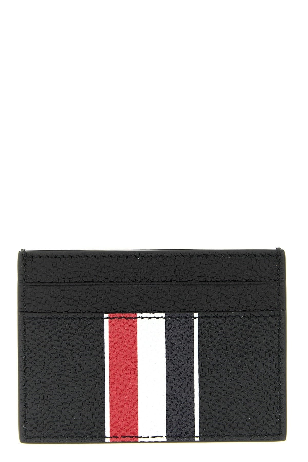 Thom Browne Thom Browne Rwb Leather Card Holder
