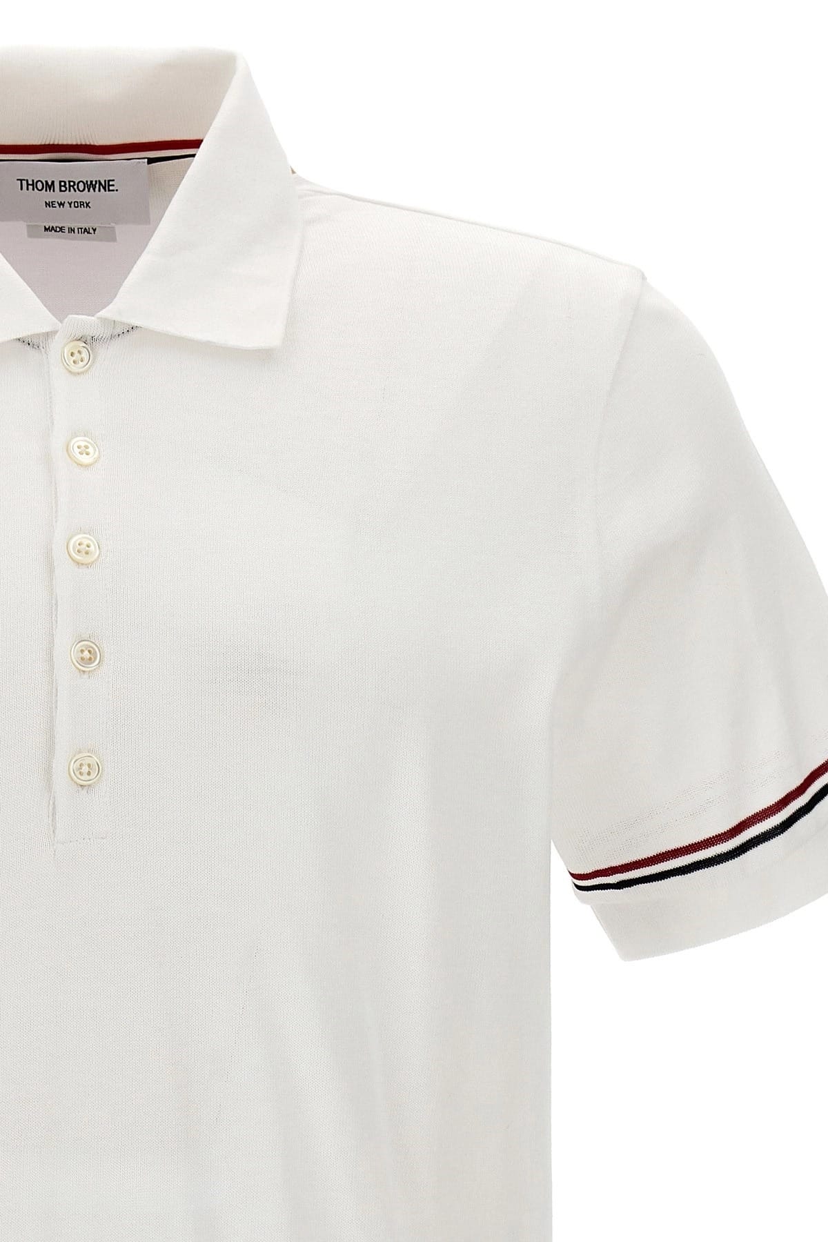 Thom Browne Thom Browne Rwb Sleeve Polo Shirt