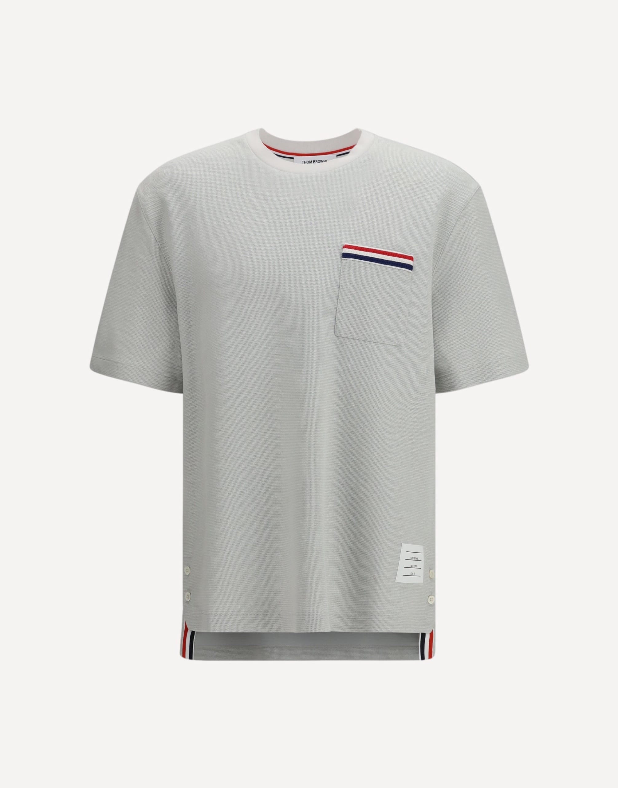 Thom Browne Short-Sleeve Cotton-Linen T-Shirt