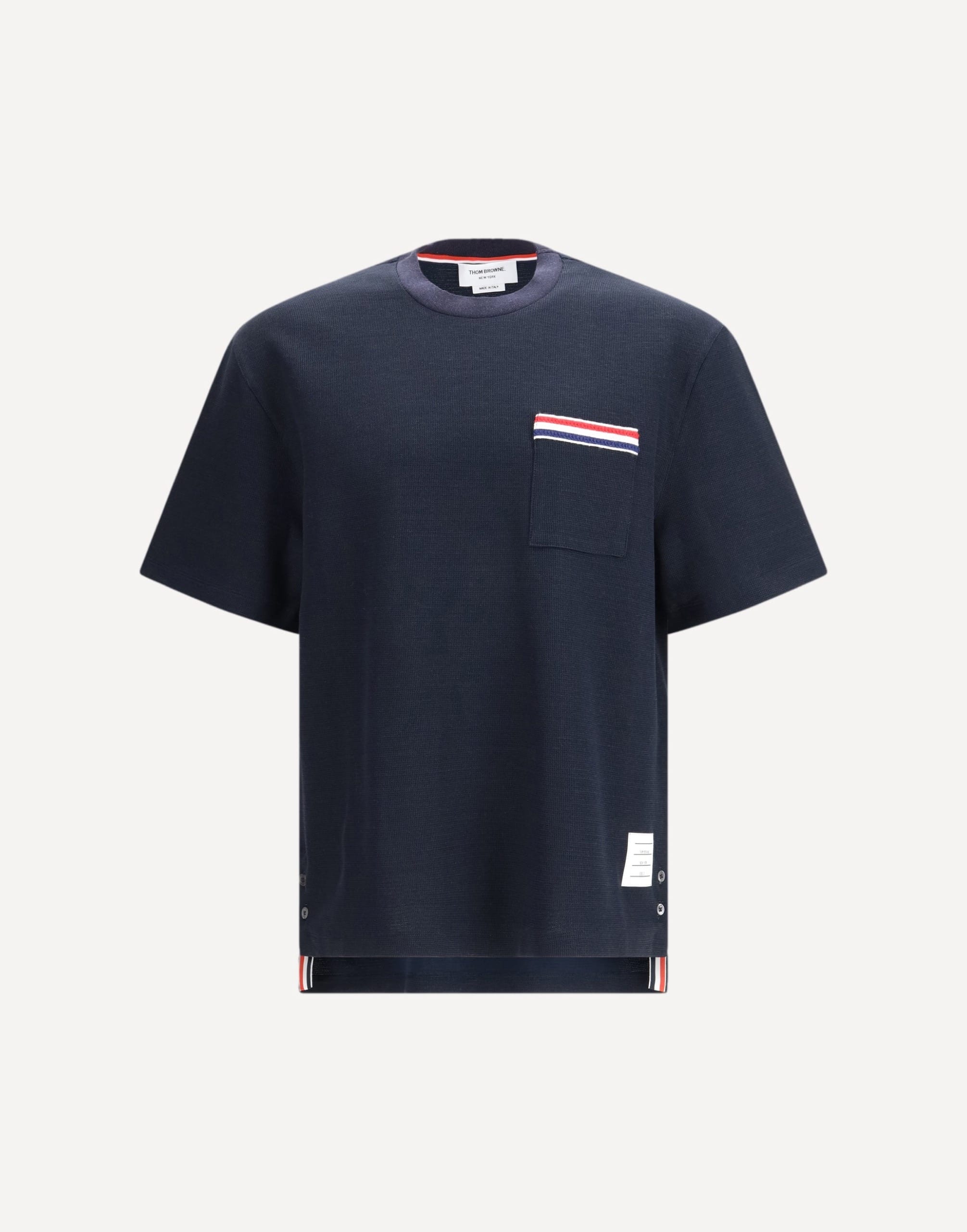 Thom Browne Short-Sleeve Cotton-Linen T-Shirt