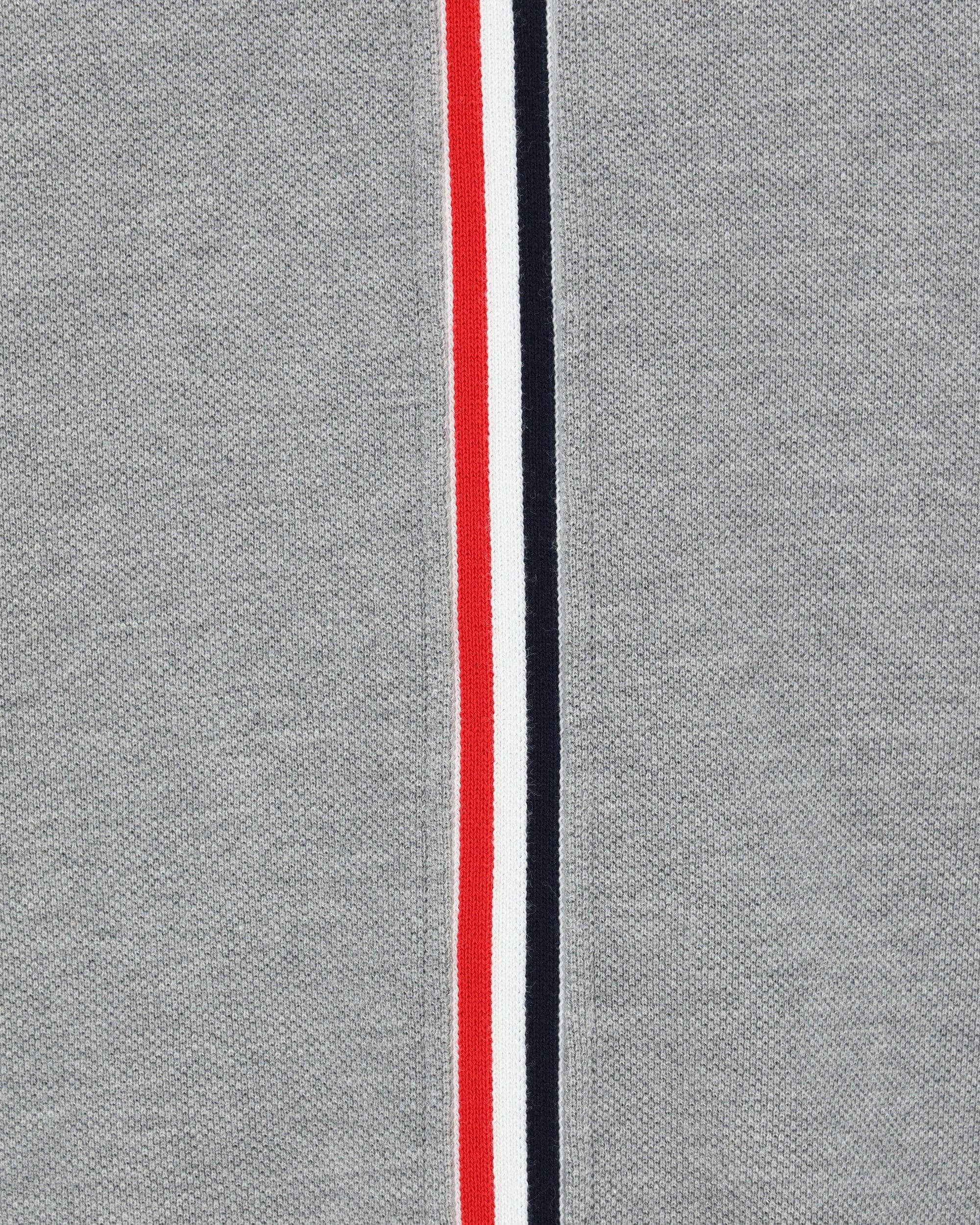 Thom Browne Short Sleeve Cotton T-Shirt With Ribbed Crew Neck