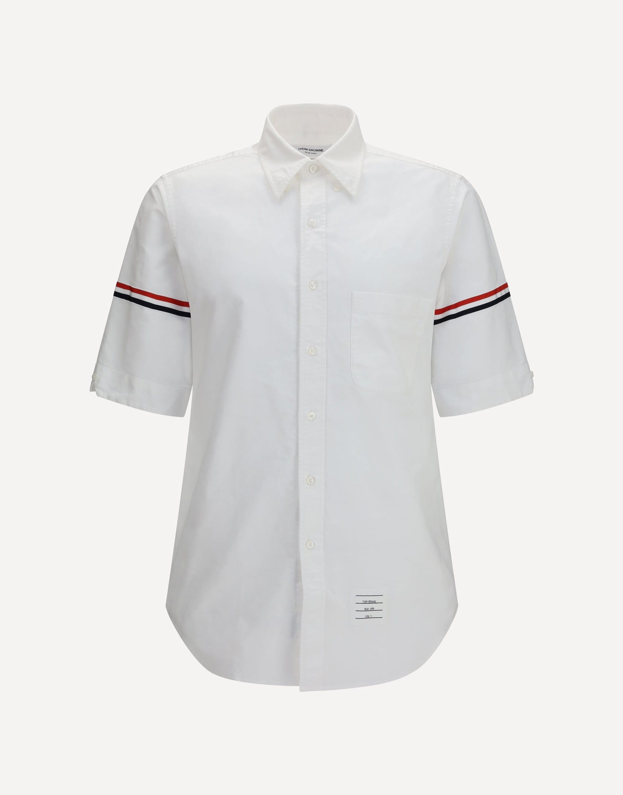 Thom Browne Thom Browne Short-Sleeve Shirt With Contrast Stripes