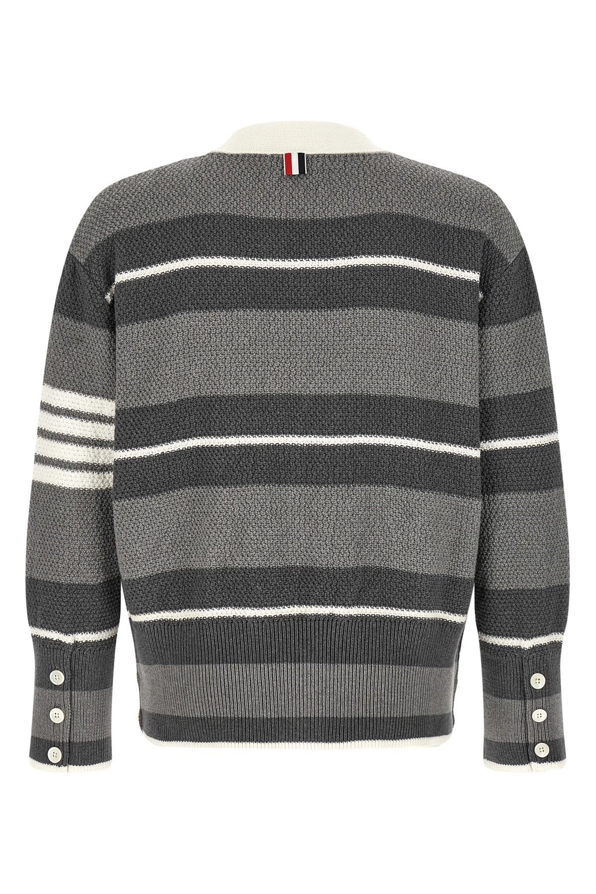 Thom Browne Striped Cotton Cardigan - alternate view