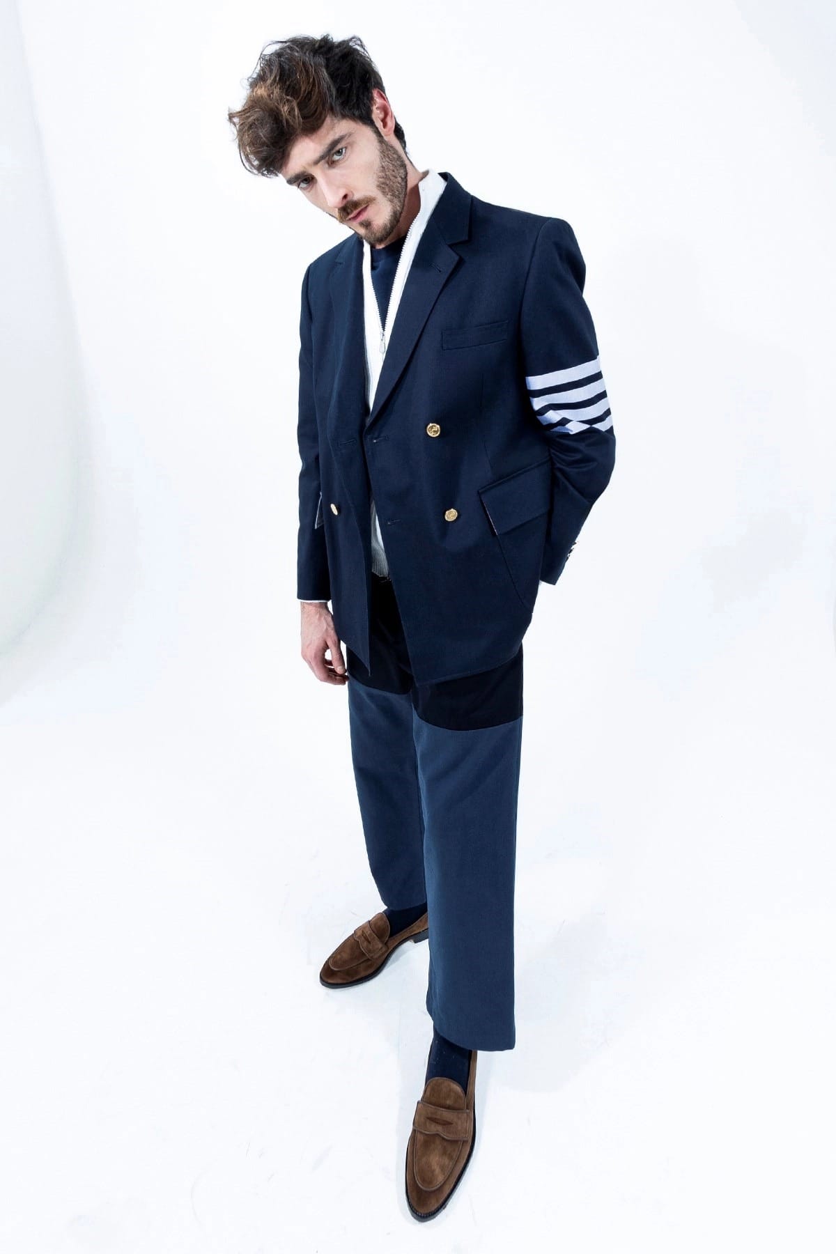 Thom Browne Pantaloni Combo Non Strutturati - alternate view