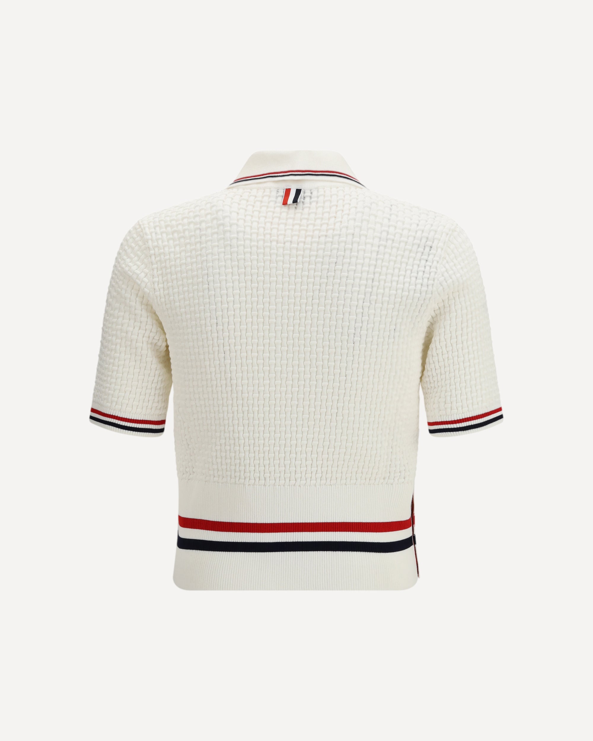 Thom Browne Woven Cotton Polo Shirt