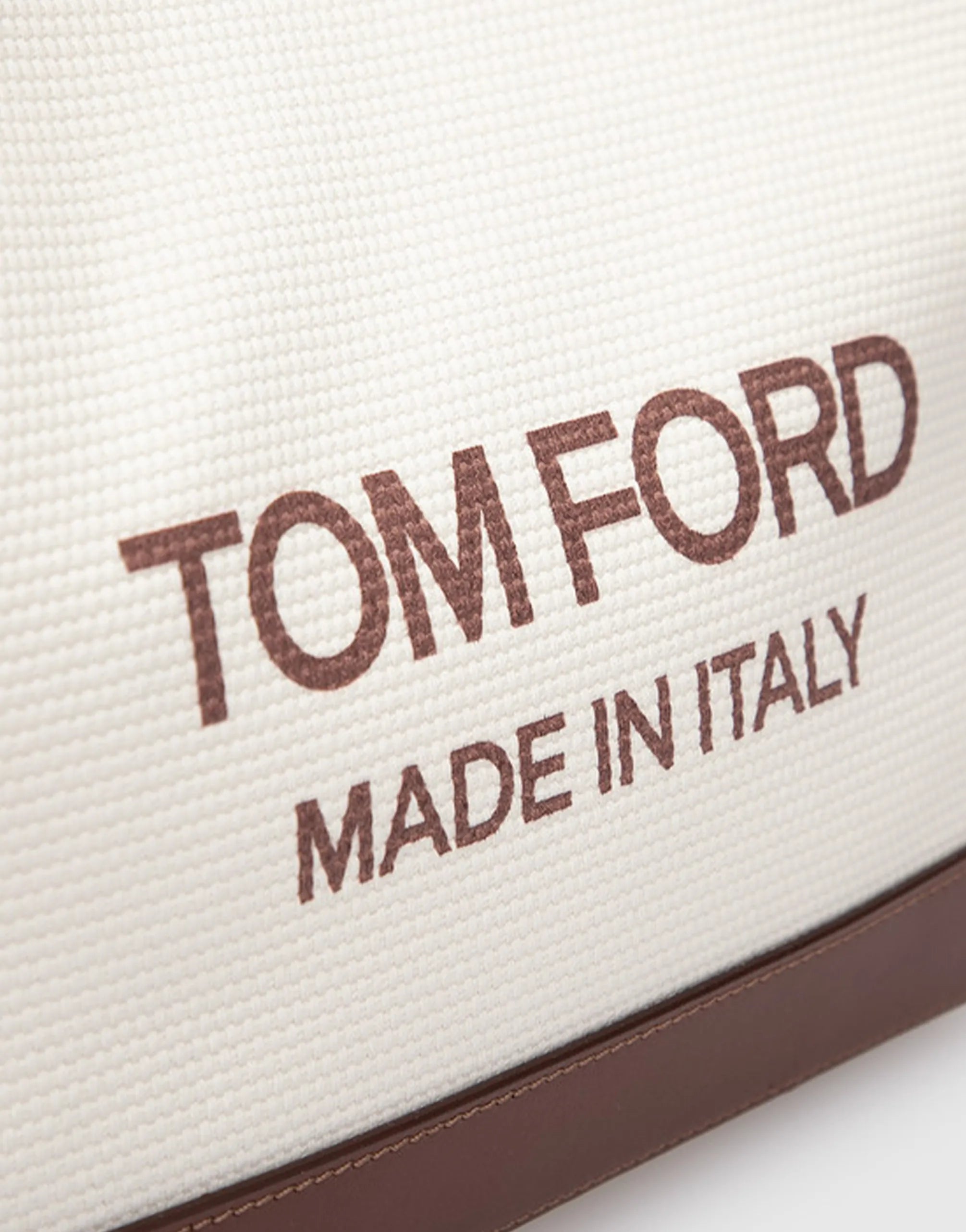 Tom Ford Tom Ford Beige Cotton Tote Bag