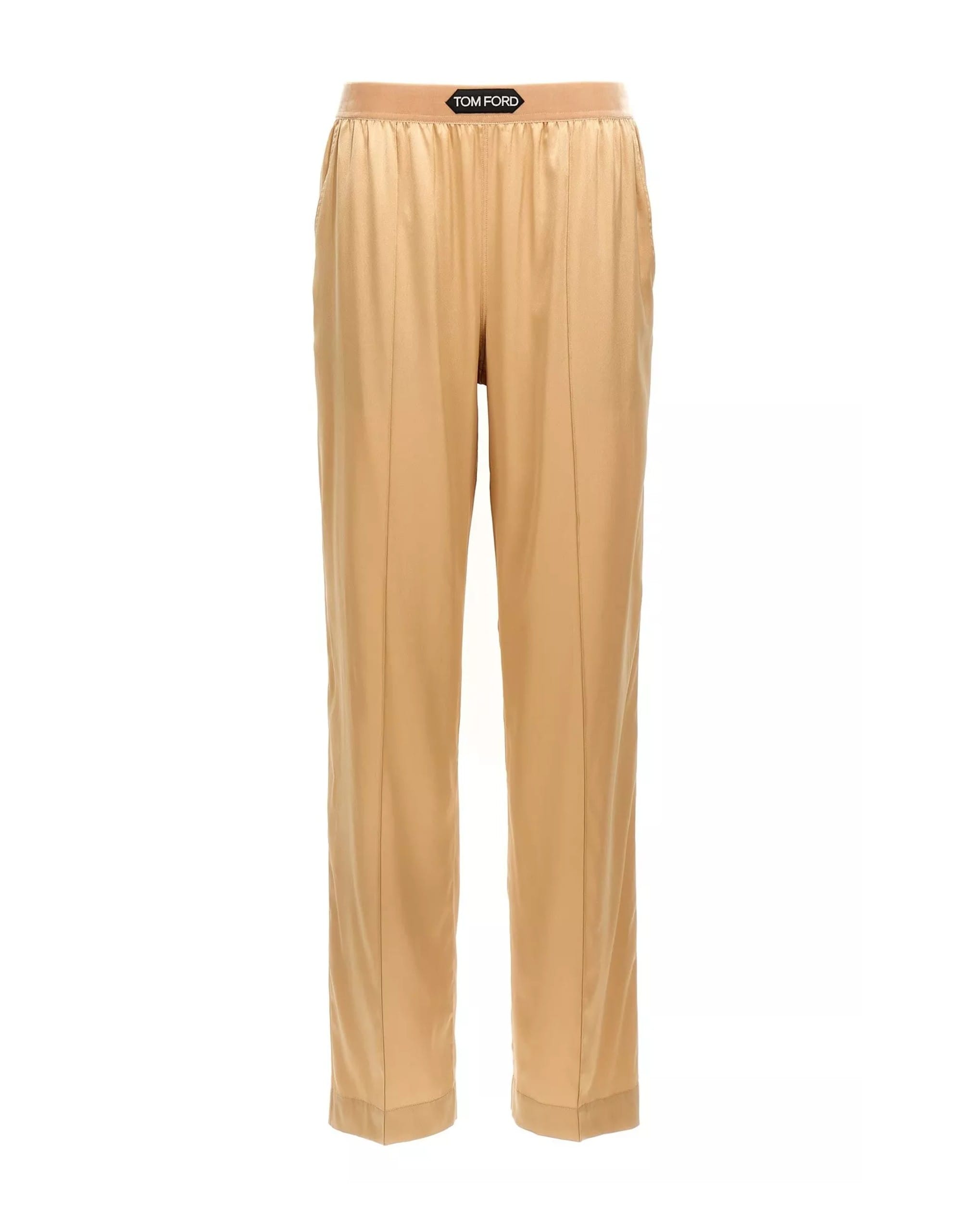 Tom Ford Tom Ford Beige Silk Pajama Pants