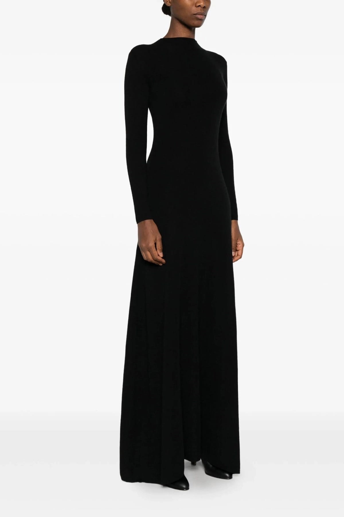 Tom Ford فستان كشمير وحرير أسود - alternate view