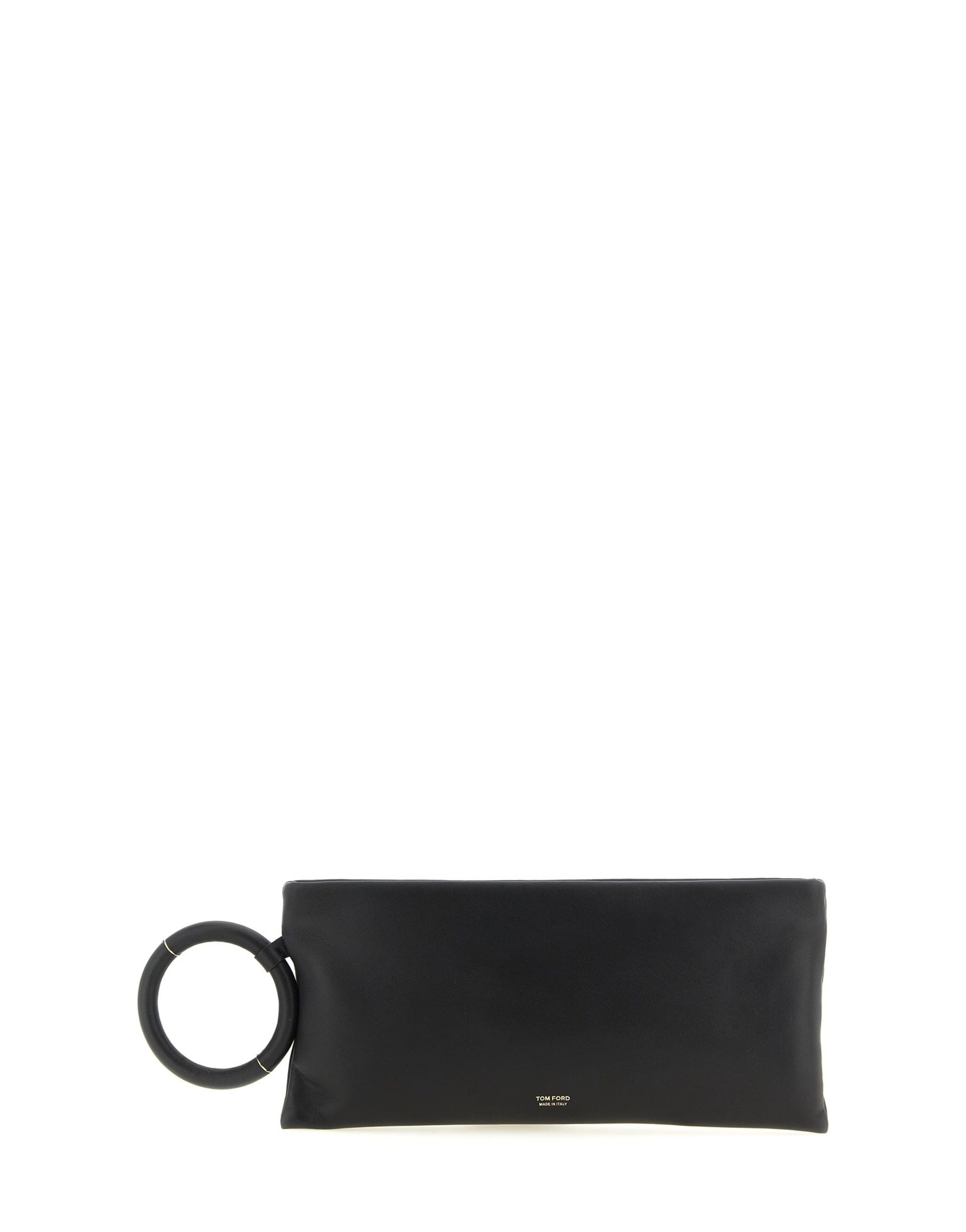 Tom Ford Tom Ford Black Nappa Leather Clutch
