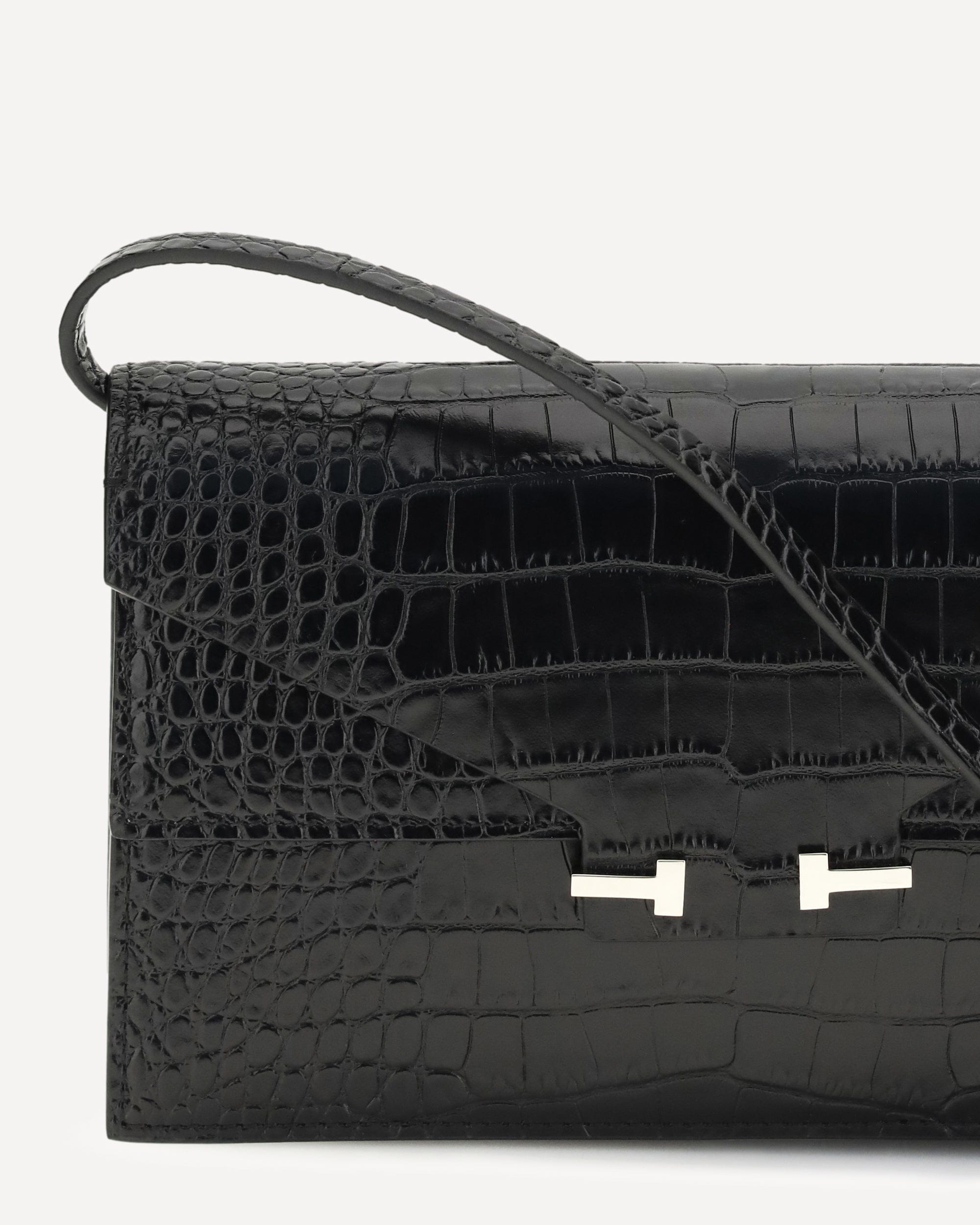 Tom Ford Crocodile Print Shoulder Bag