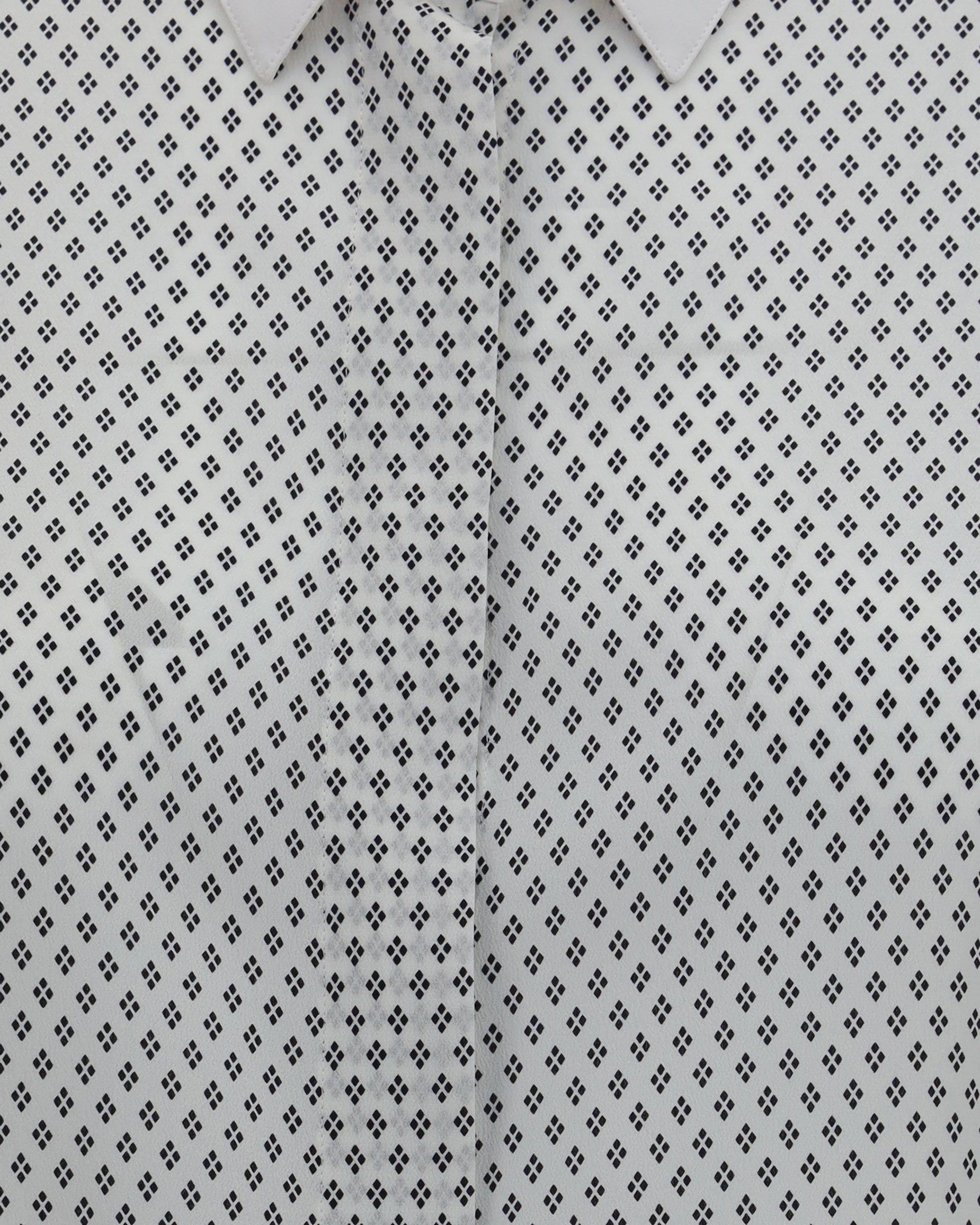 Camisa de crepé de China de seda con estampado Diamond Tom Ford