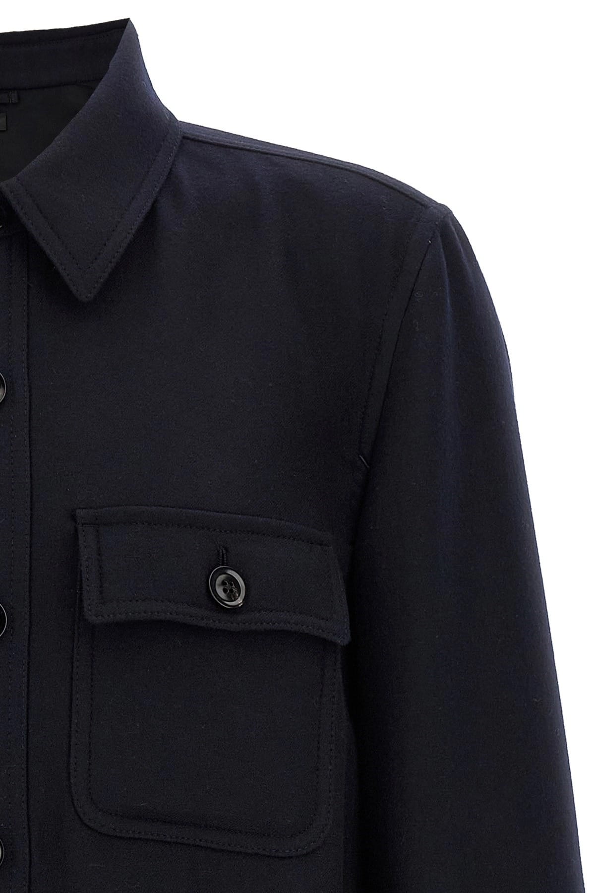 Tom Ford Tom Ford Double Splittable Light Wool Overshirt
