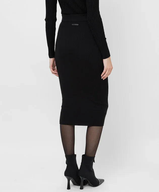 Tom Ford Tom Ford Engraved logo Midi Skirt