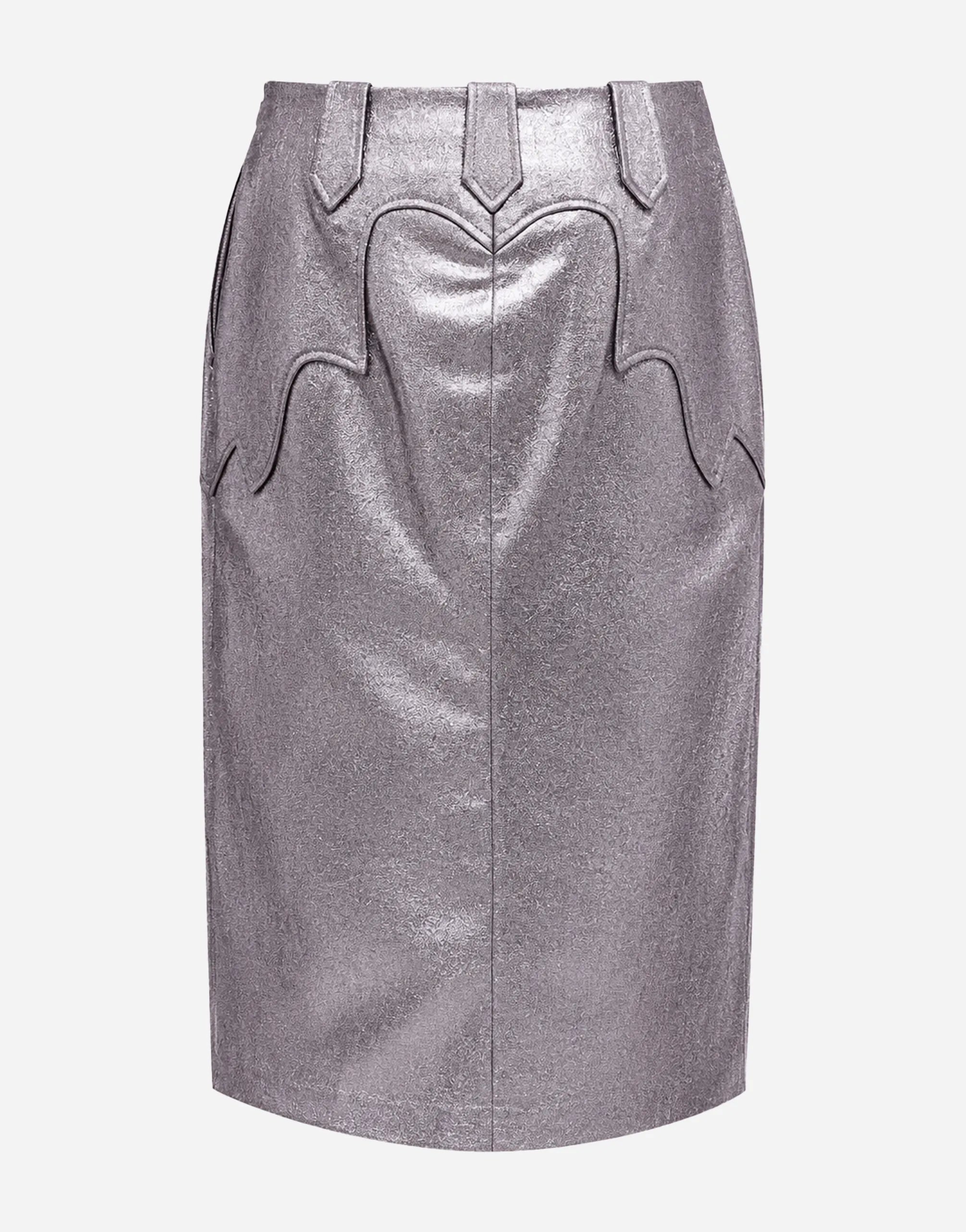 Tom Ford Tom Ford Iridescent High-Waisted Midi Pencil Skirt