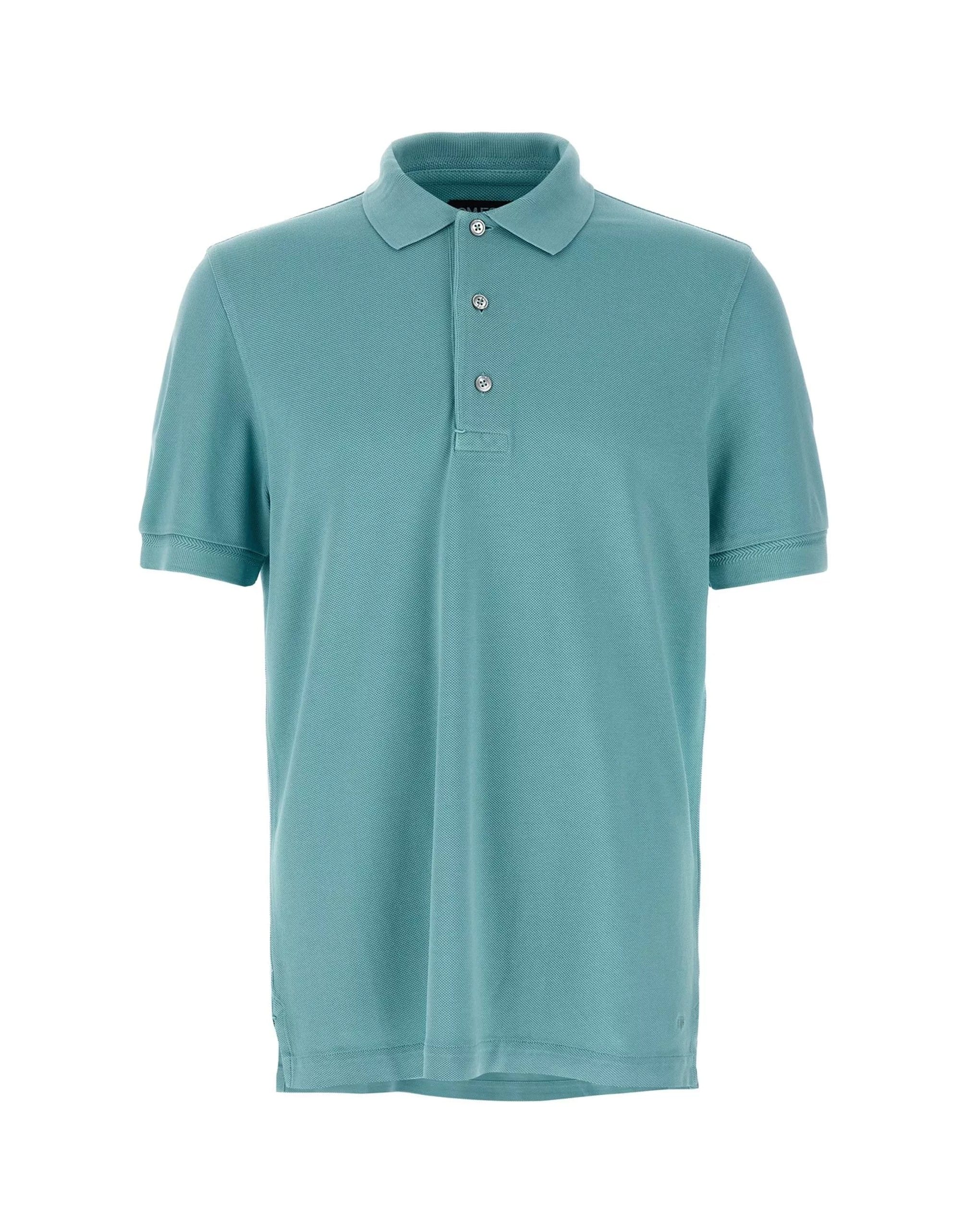 Tom Ford Tom Ford Light Blue Piqué Polo Shirt