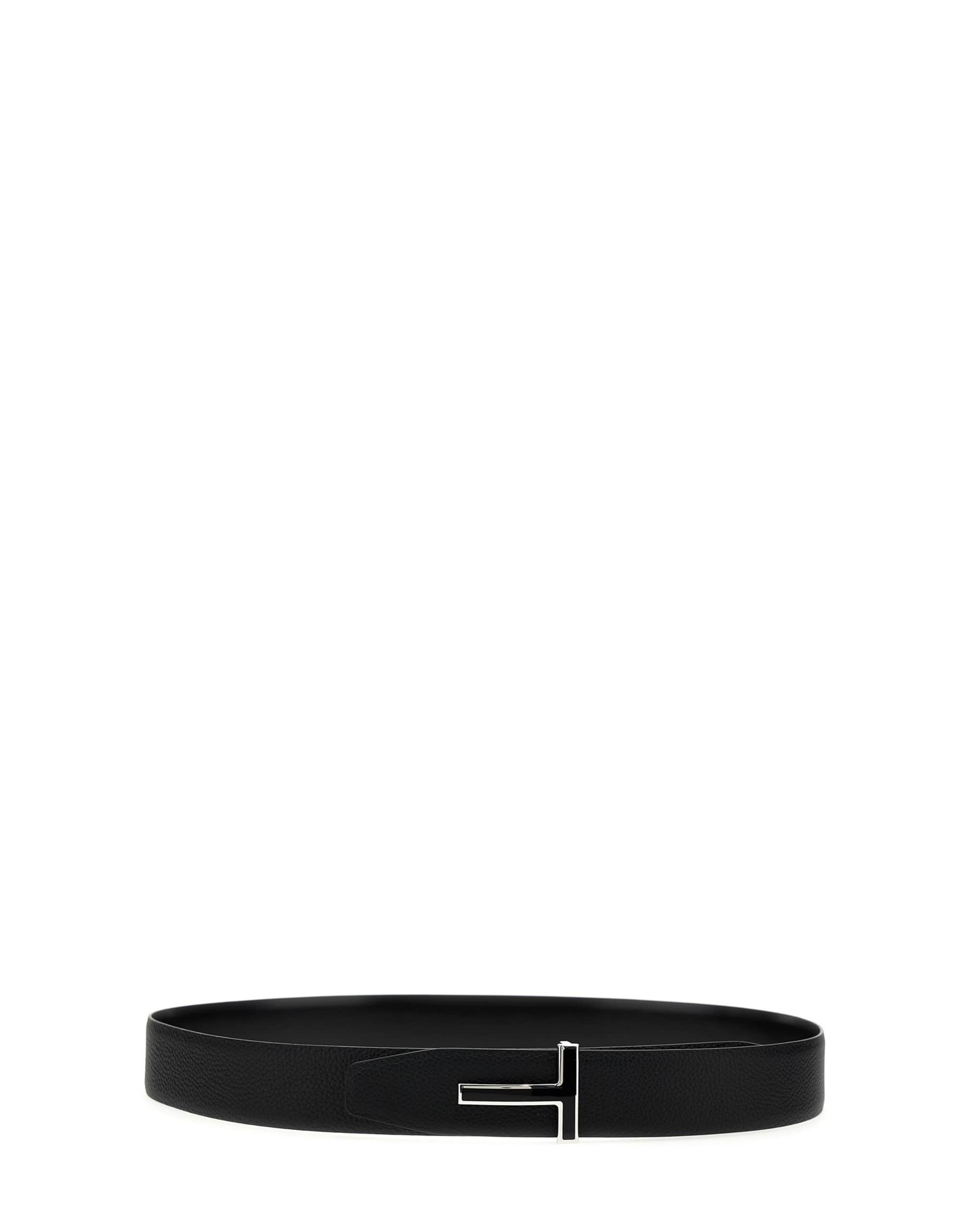Tom Ford Tom Ford Logo Leather Belt