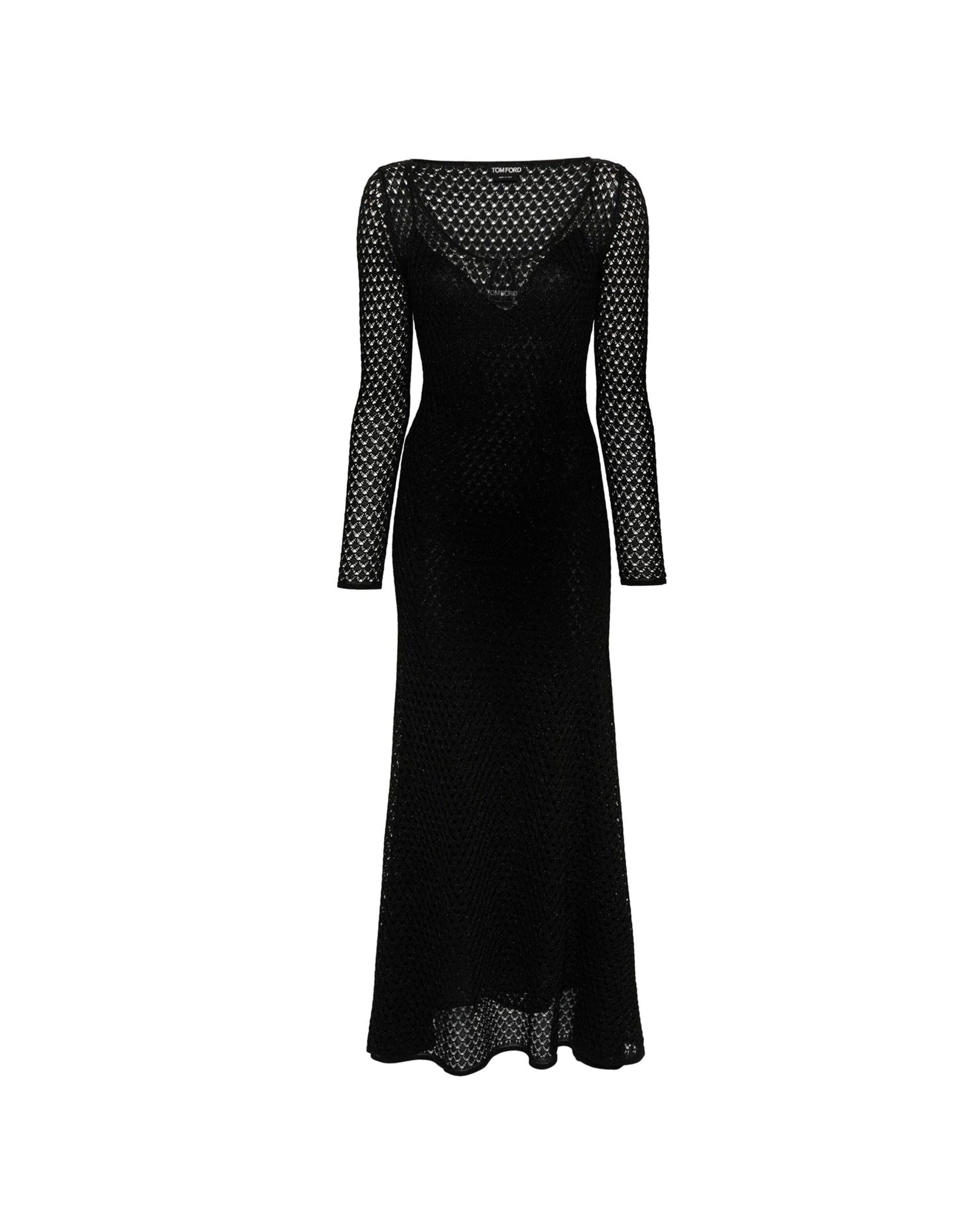 Tom Ford Tom Ford Lurex Crochet Maxi Dress
