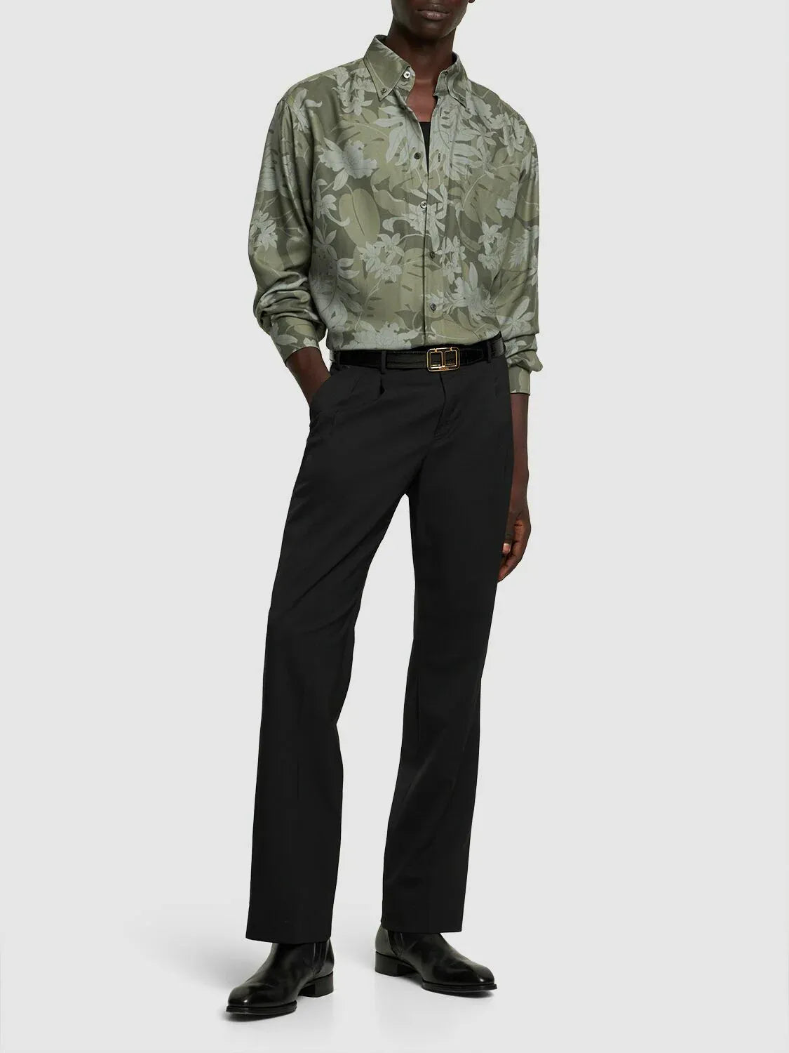 Tom Ford Tom Ford Orchid Camo Fluid Fit Leisure Shirt