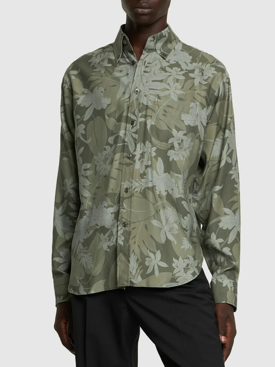 Tom Ford Tom Ford Orchid Camo Fluid Fit Leisure Shirt