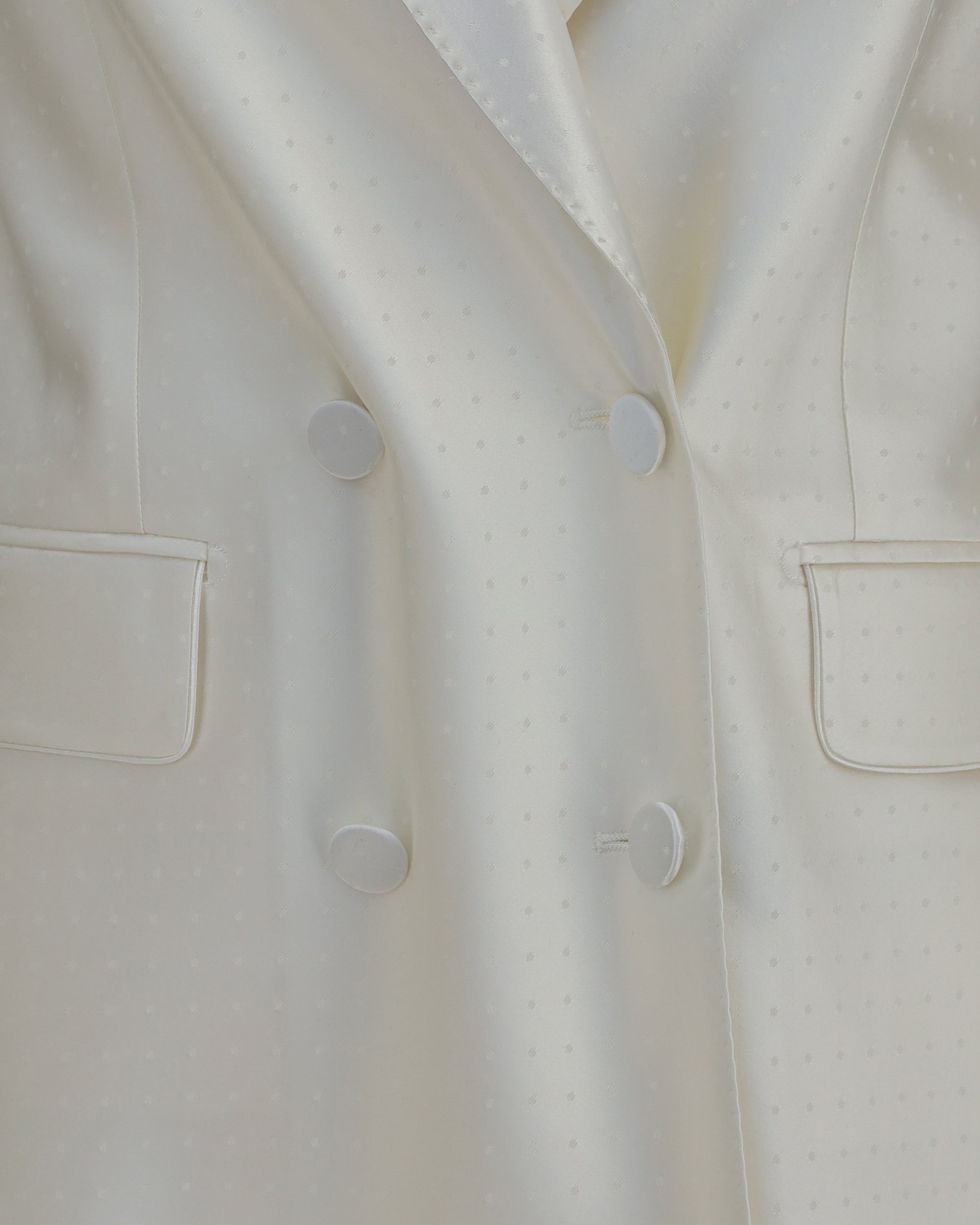 Tom Ford Polka-Dot Satin Double-Breasted Blazer
