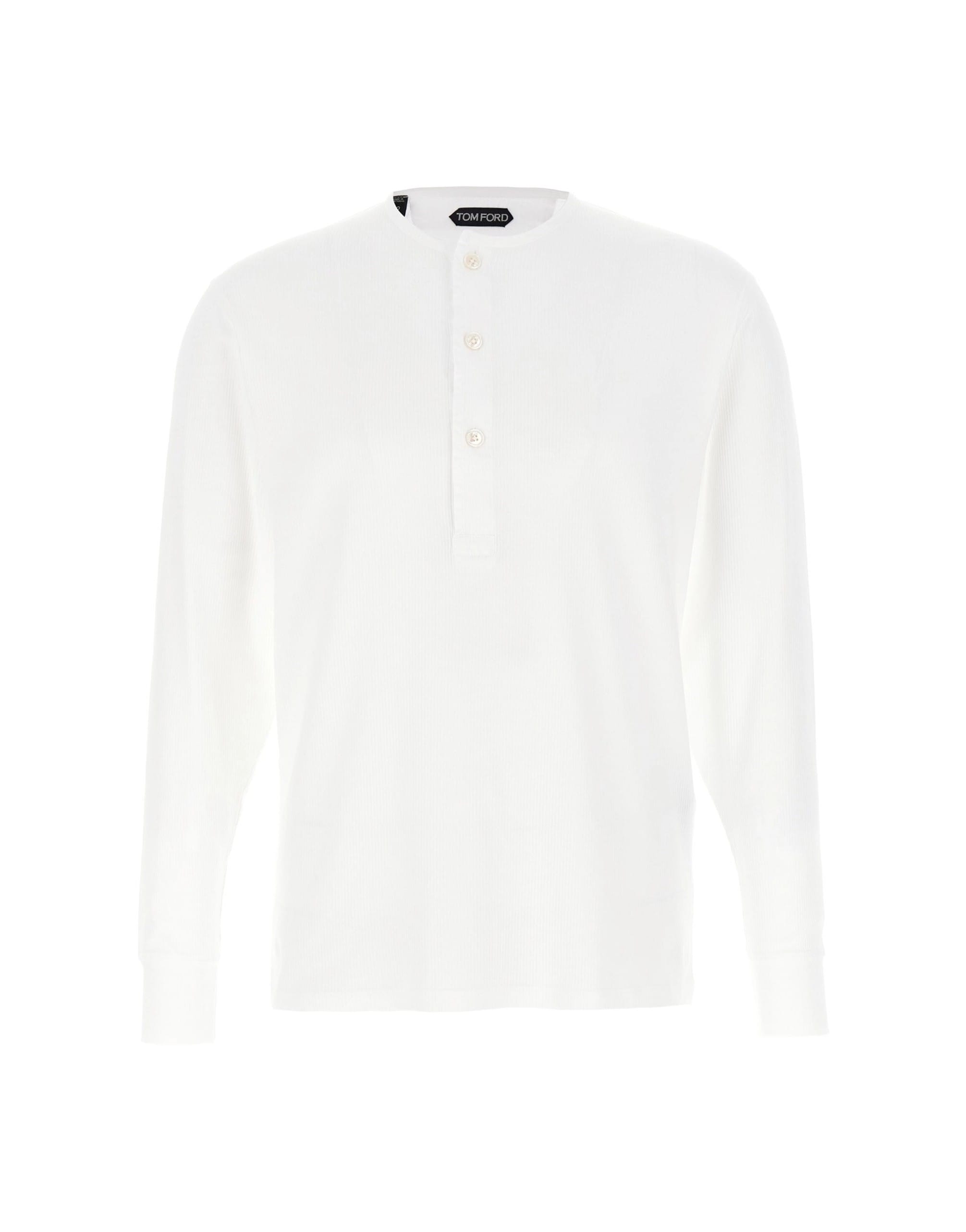Tom Ford Tom Ford Ribbed Cotton Button-Front T-Shirt