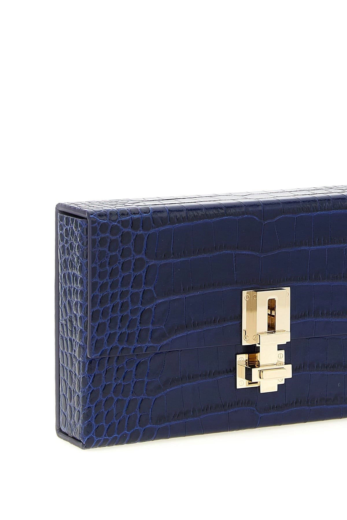 Tom Ford Tom Ford Rigid Python Print Clutch