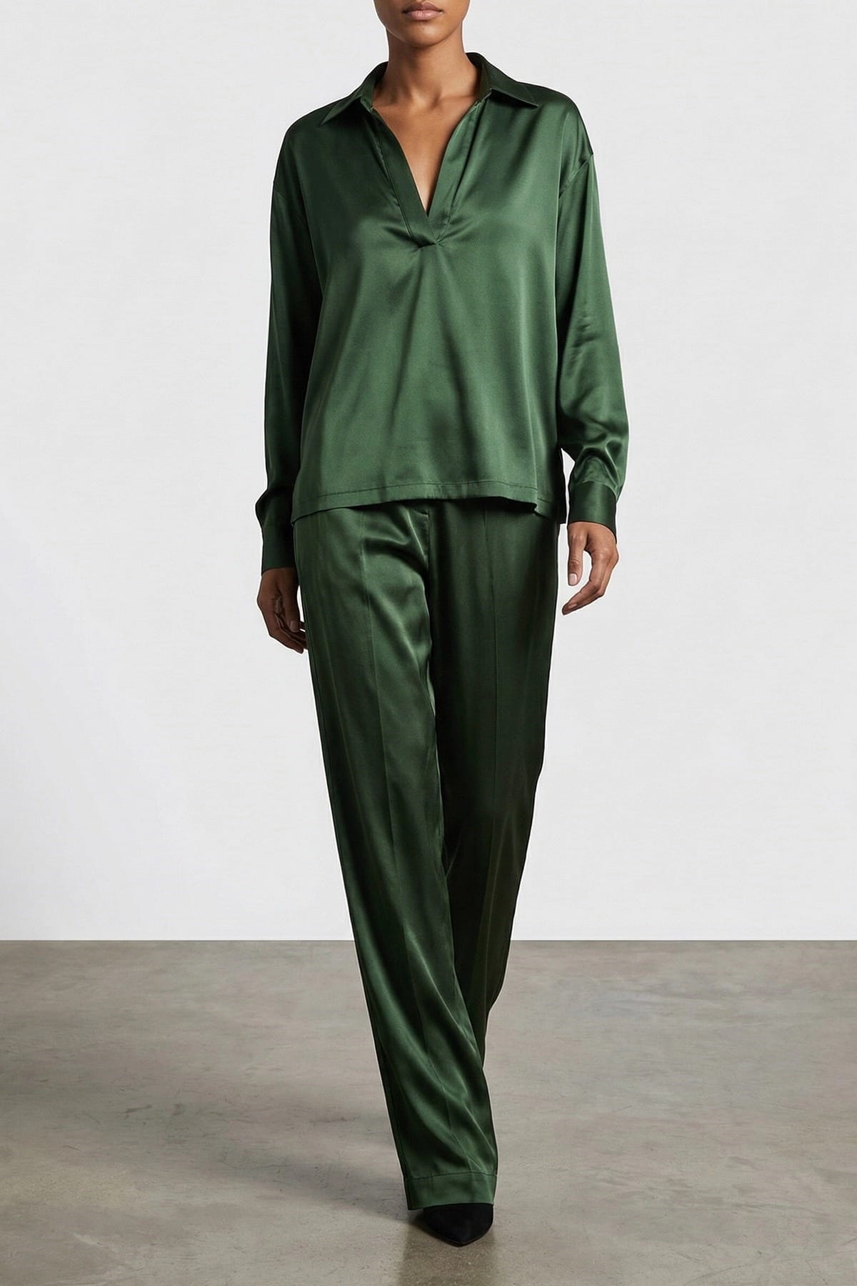 Tom Ford Pantaloni pigiama in raso di seta - alternate view