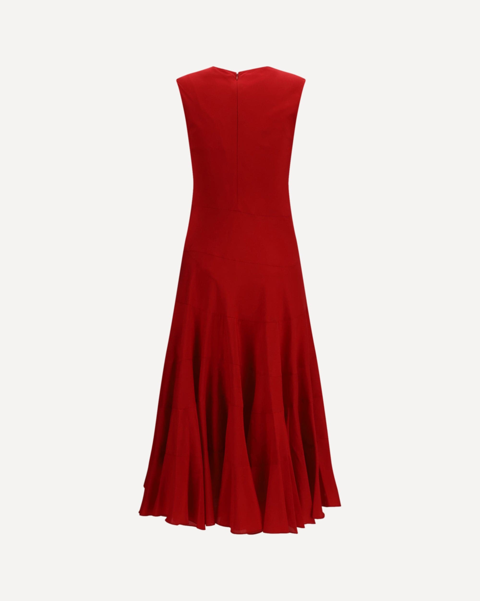 Flared Dress Tiered Asymmetrical Skirt - alternate view