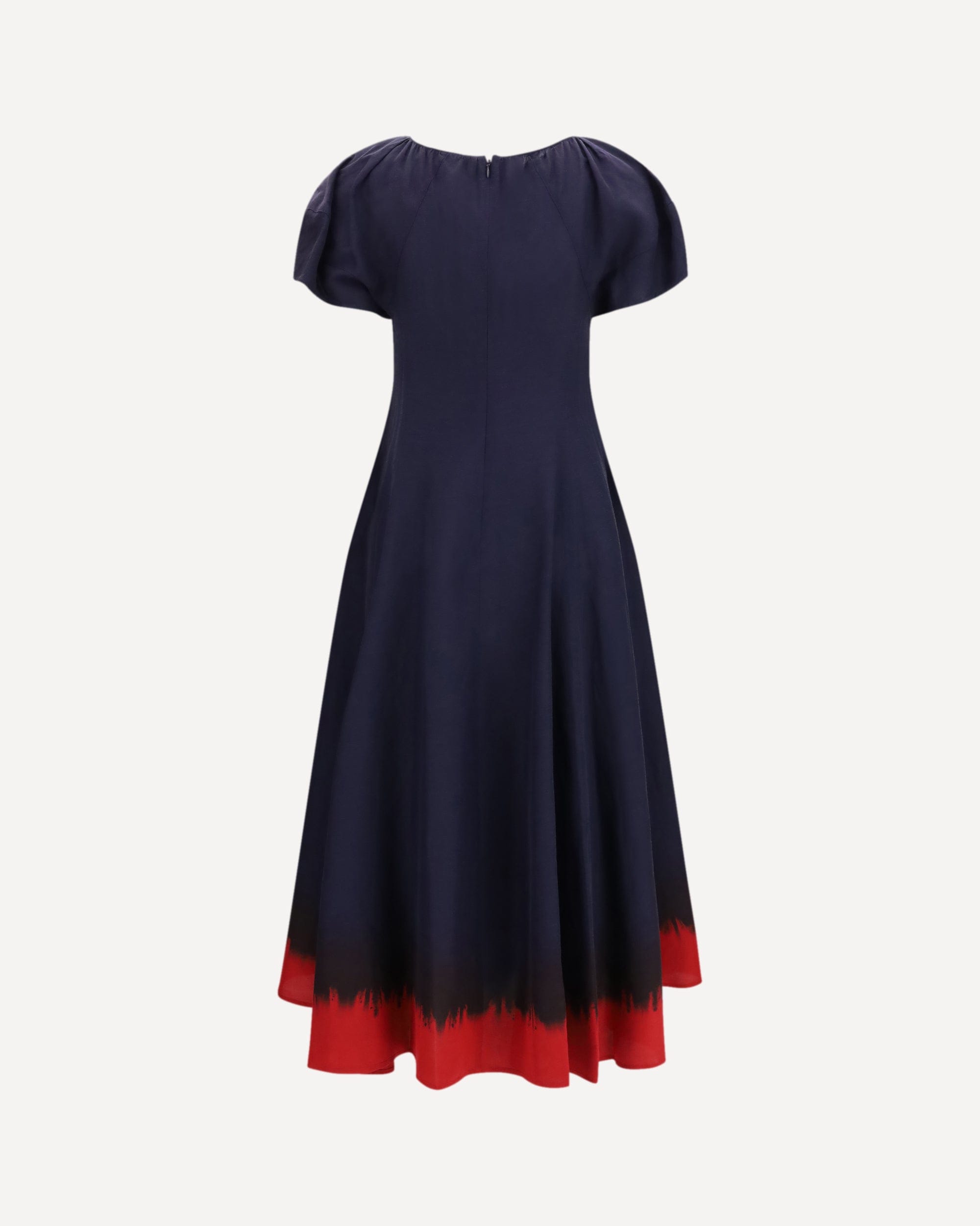 Midi Dress With Balloon Sleeves - alternate view