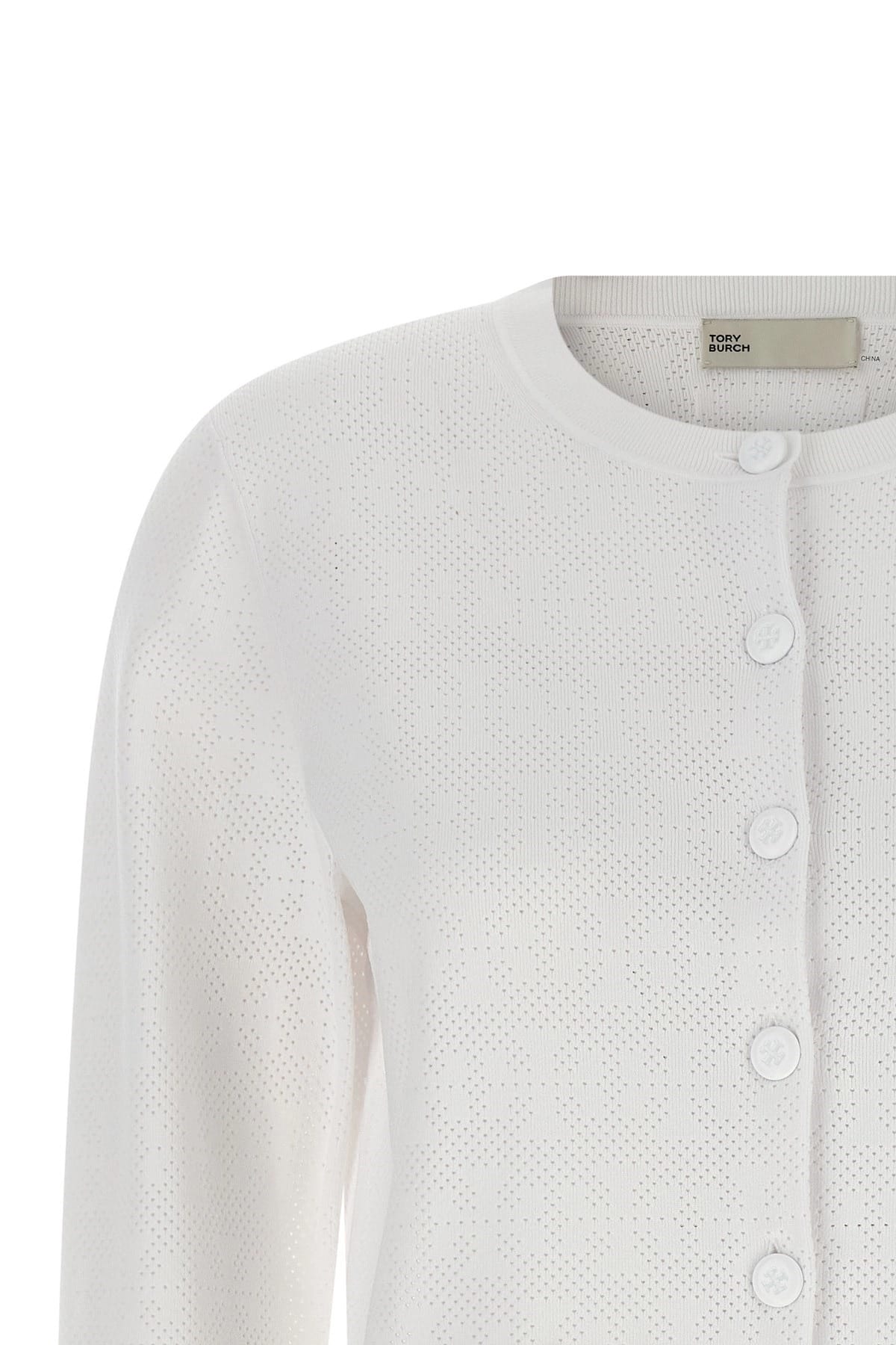 Tory Burch Tory Burch Pointelle Viscose Cardigan