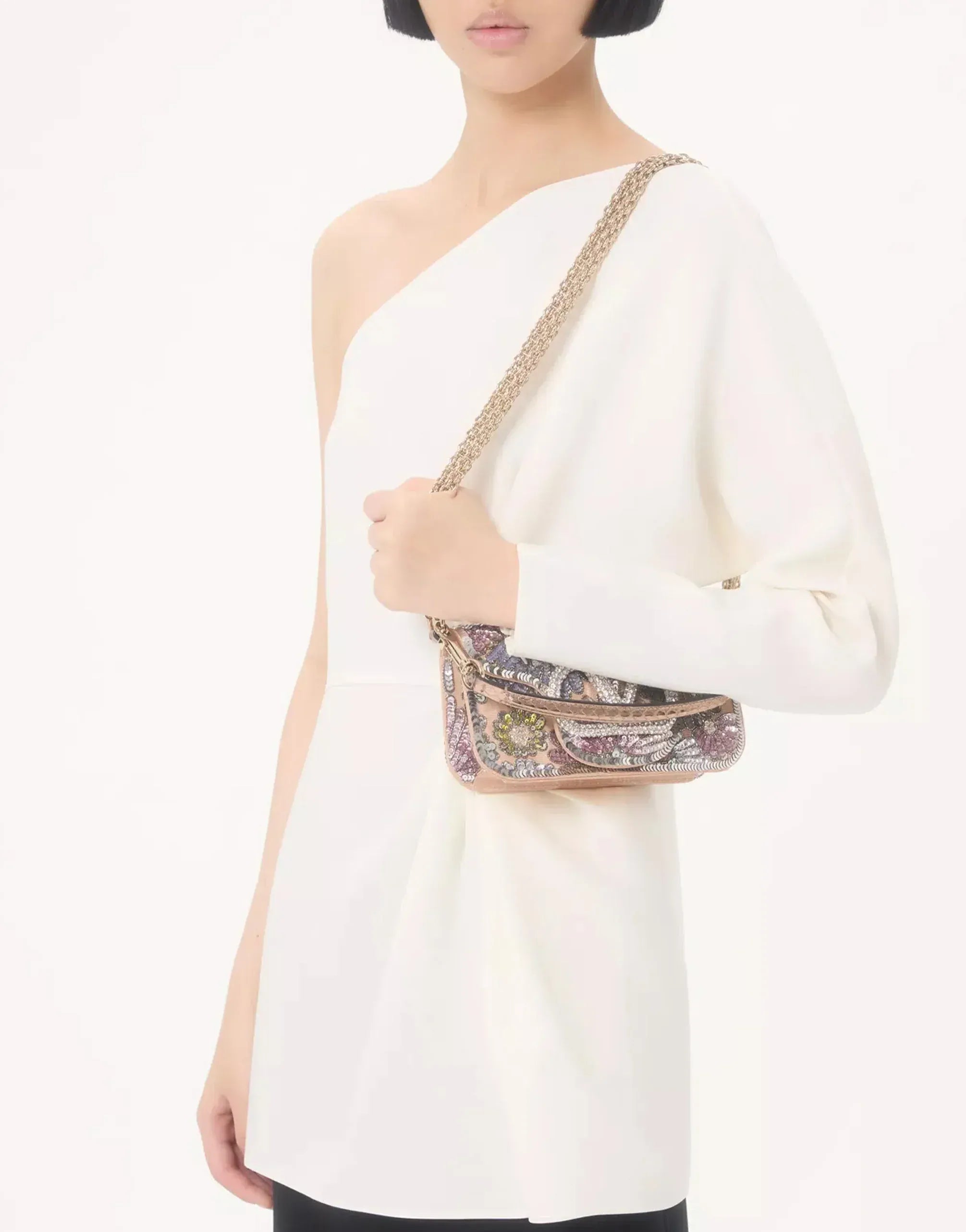 Valentino Asymmetric One-Shoulder Top