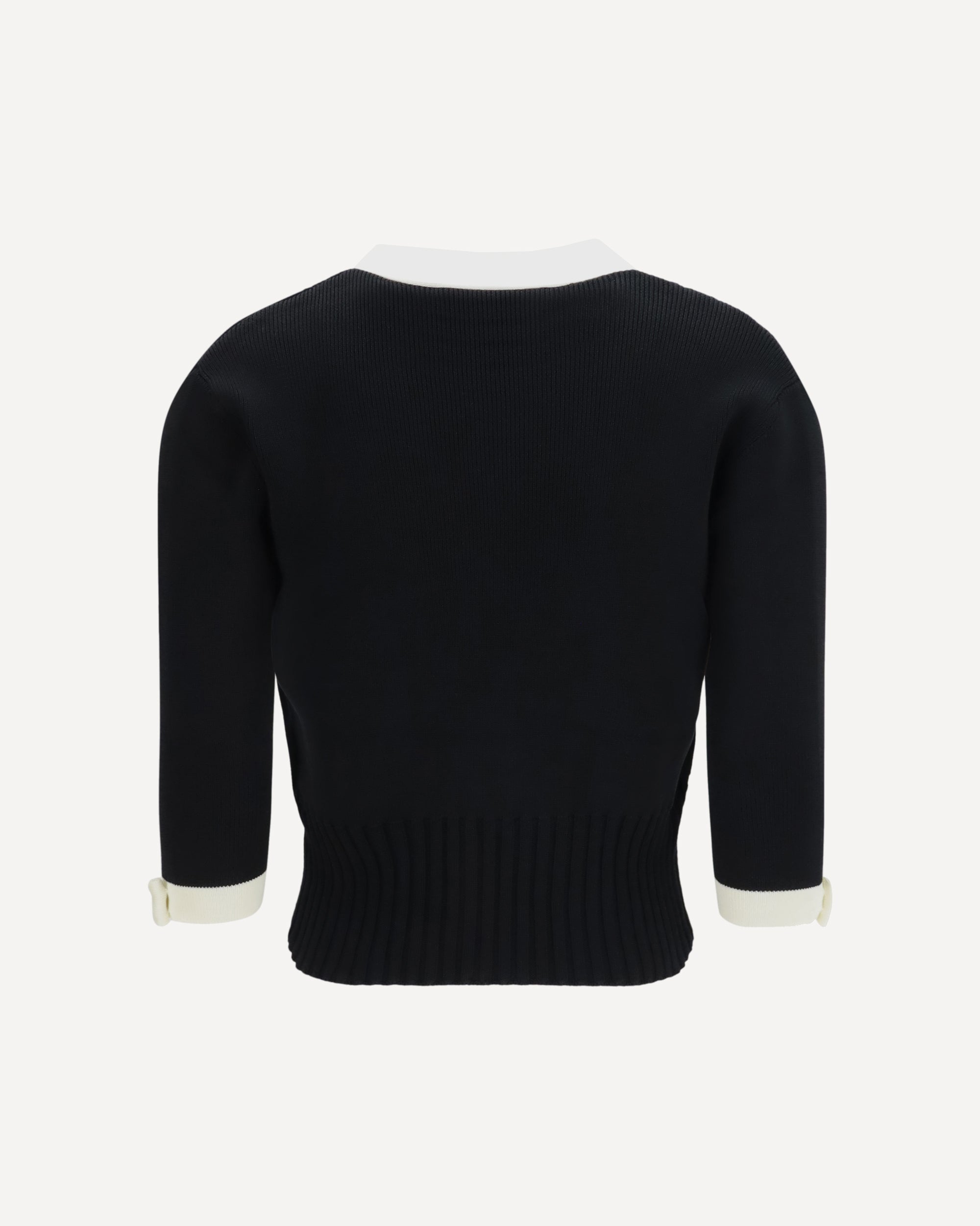 Valentino Bicolor V-Neck Cardigan - alternate view