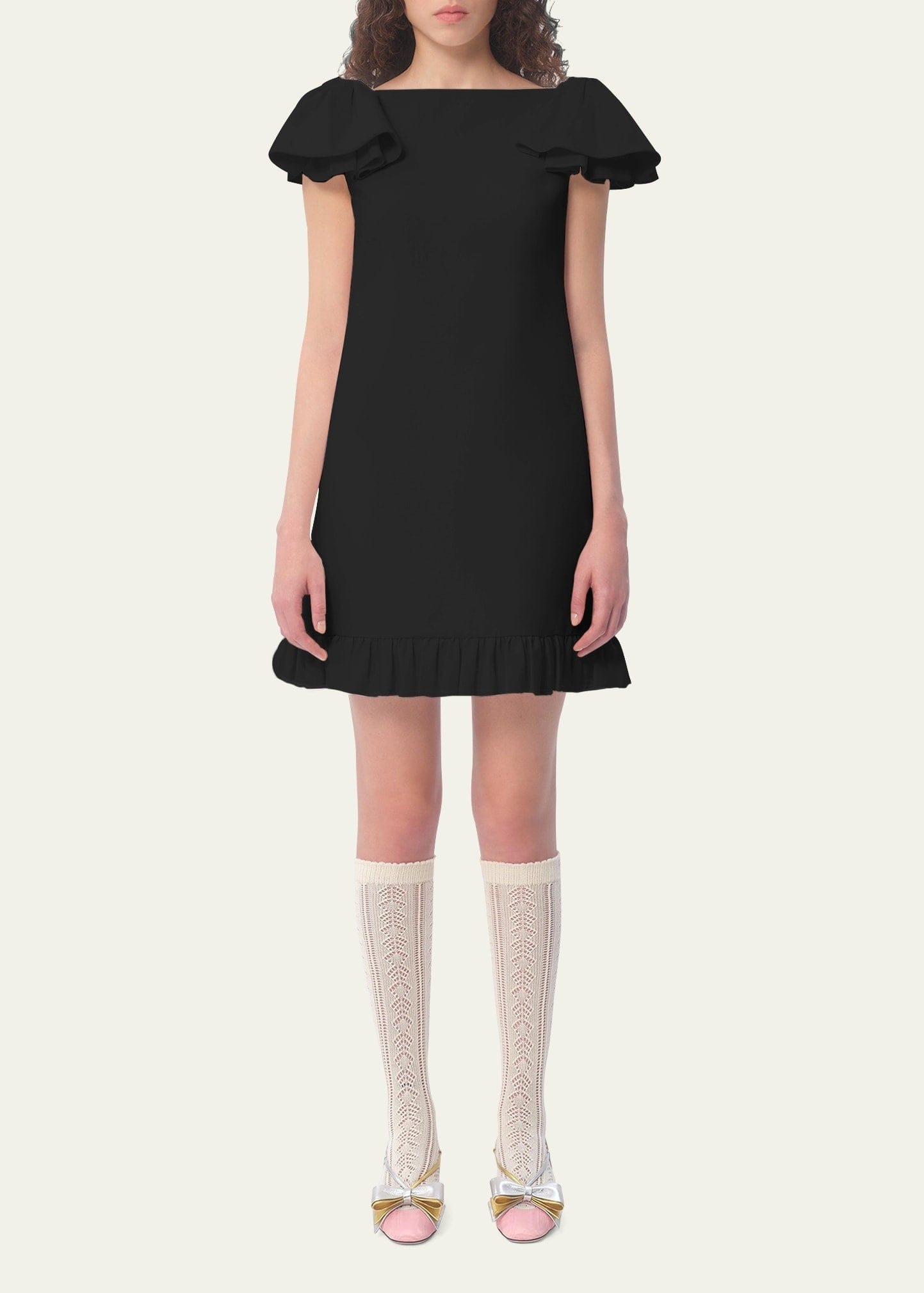 Valentino Crepe Couture Mini Dress