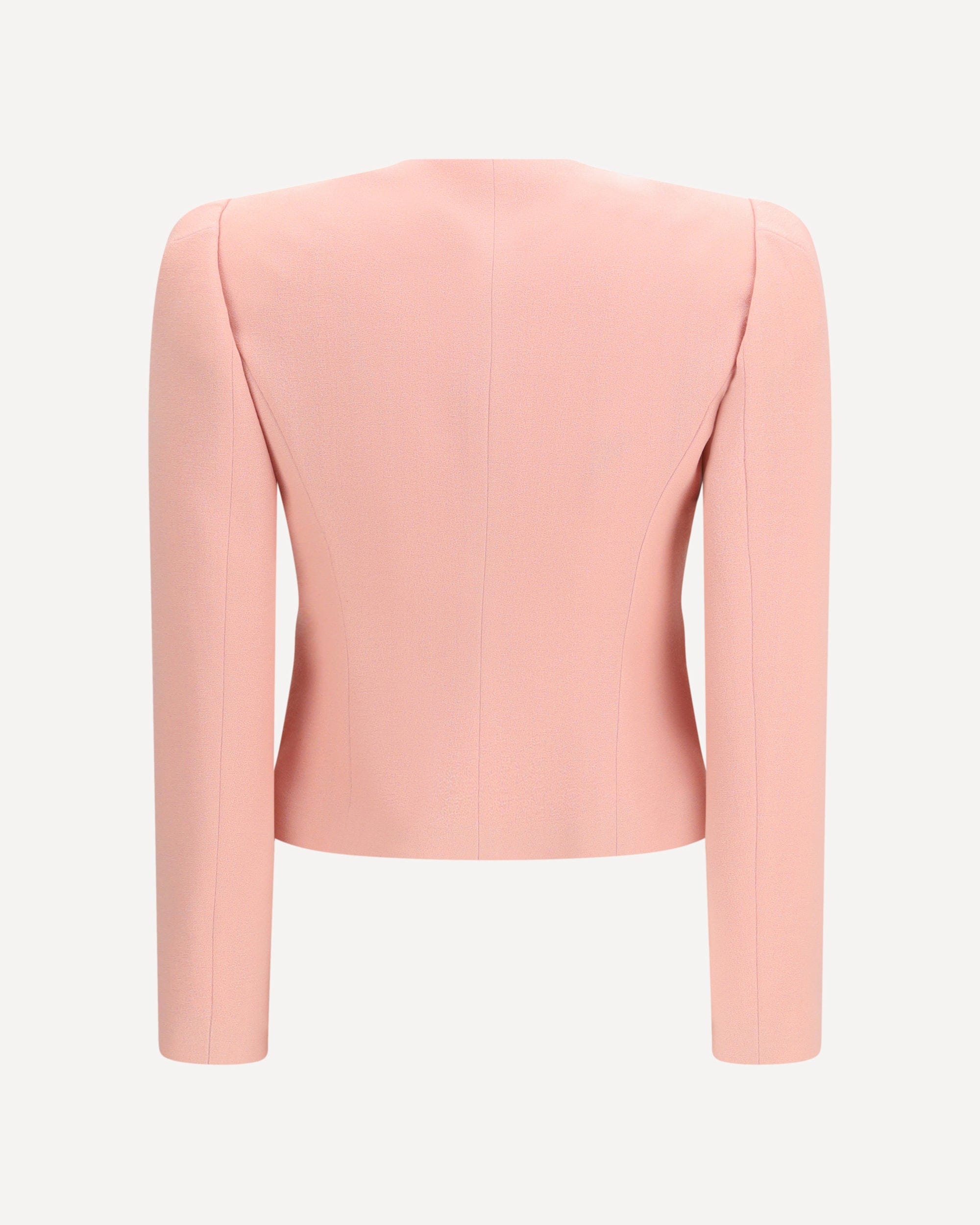 Valentino Crispy Wool Cropped Zip Jacket - alternate view