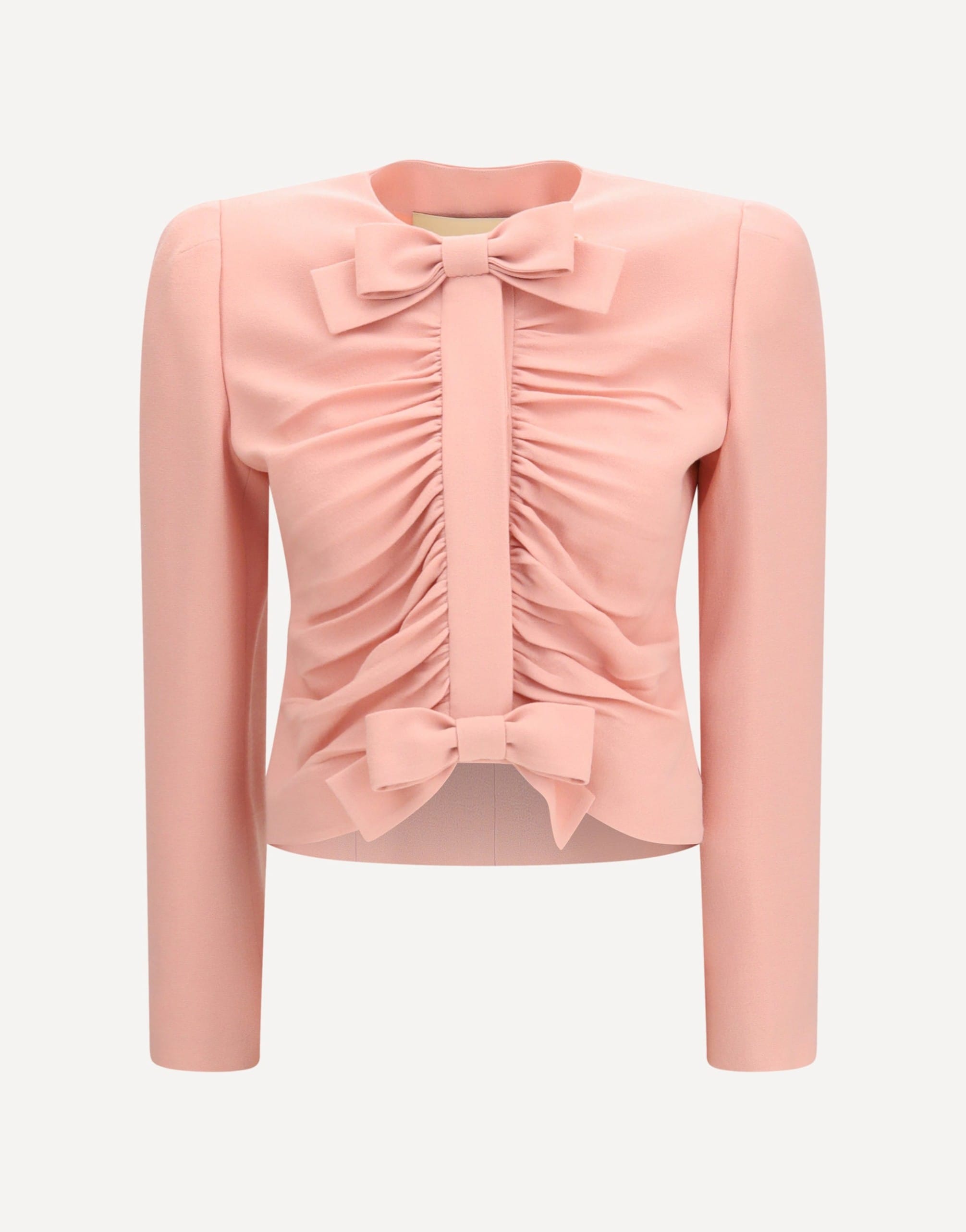 Valentino Valentino Crispy Wool Cropped Zip Jacket
