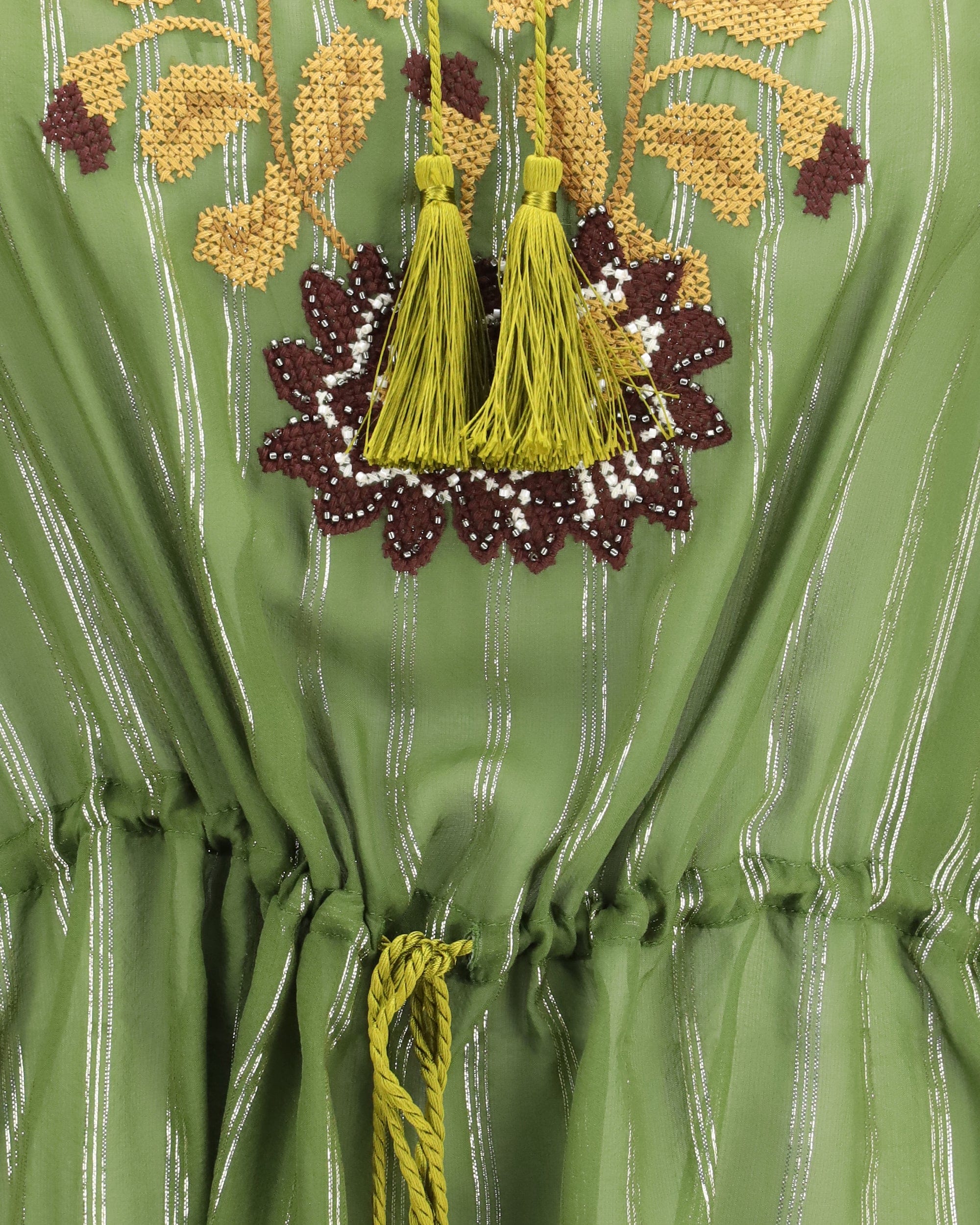 Valentino Embroidered Lurex Silk Shirt