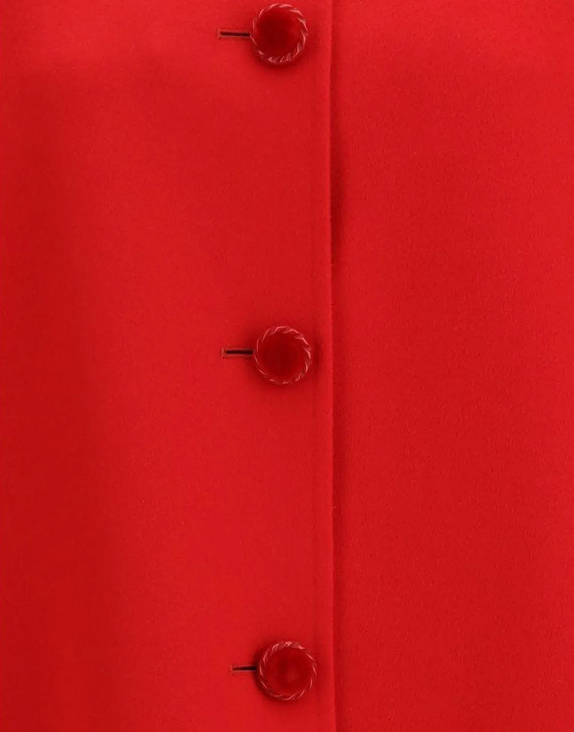 Valentino Fleece Single-Breasted Compact Drape Coat
