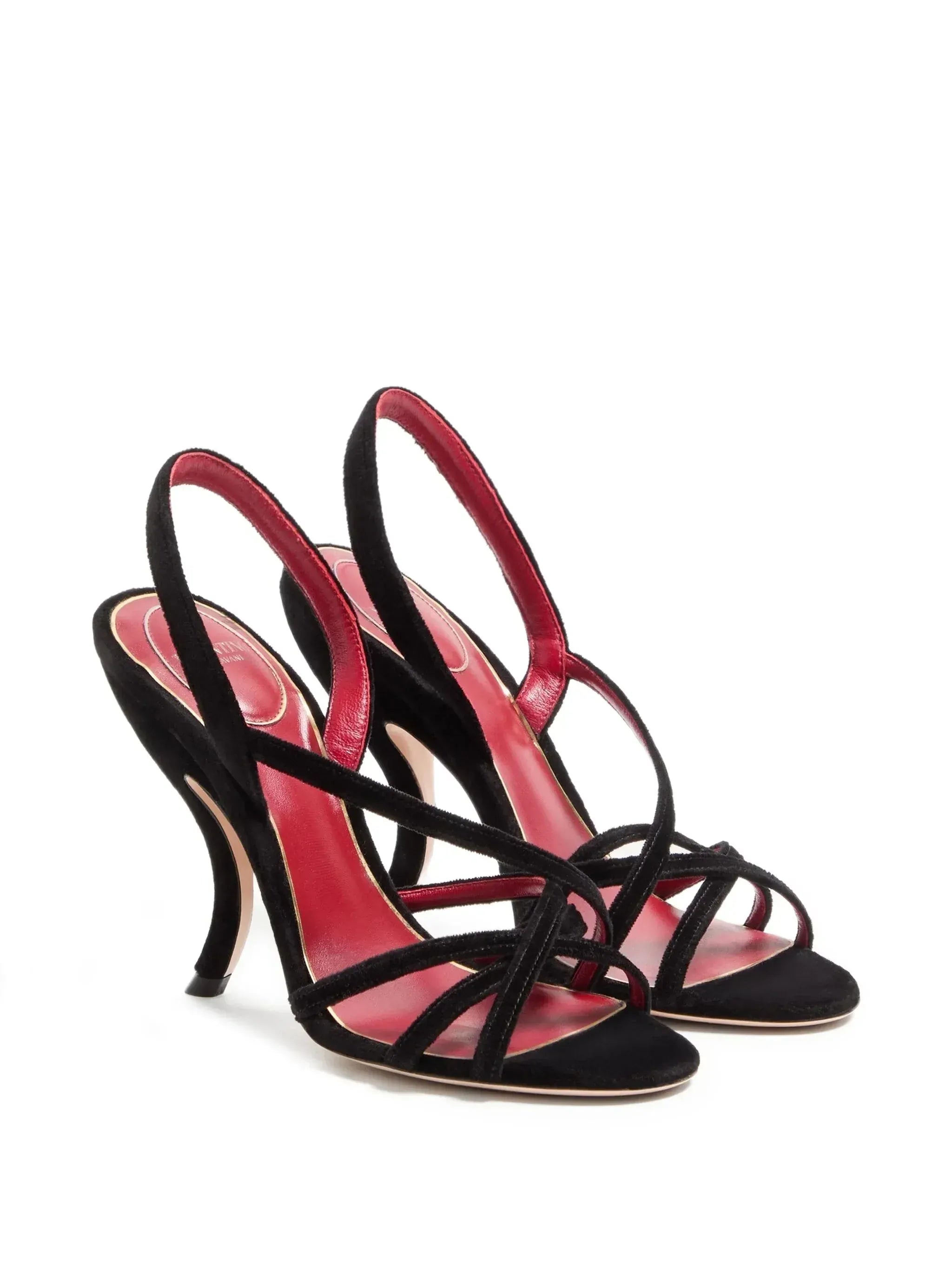 Valentino Garavani 105mm Fetishique Crisscross Sandalen