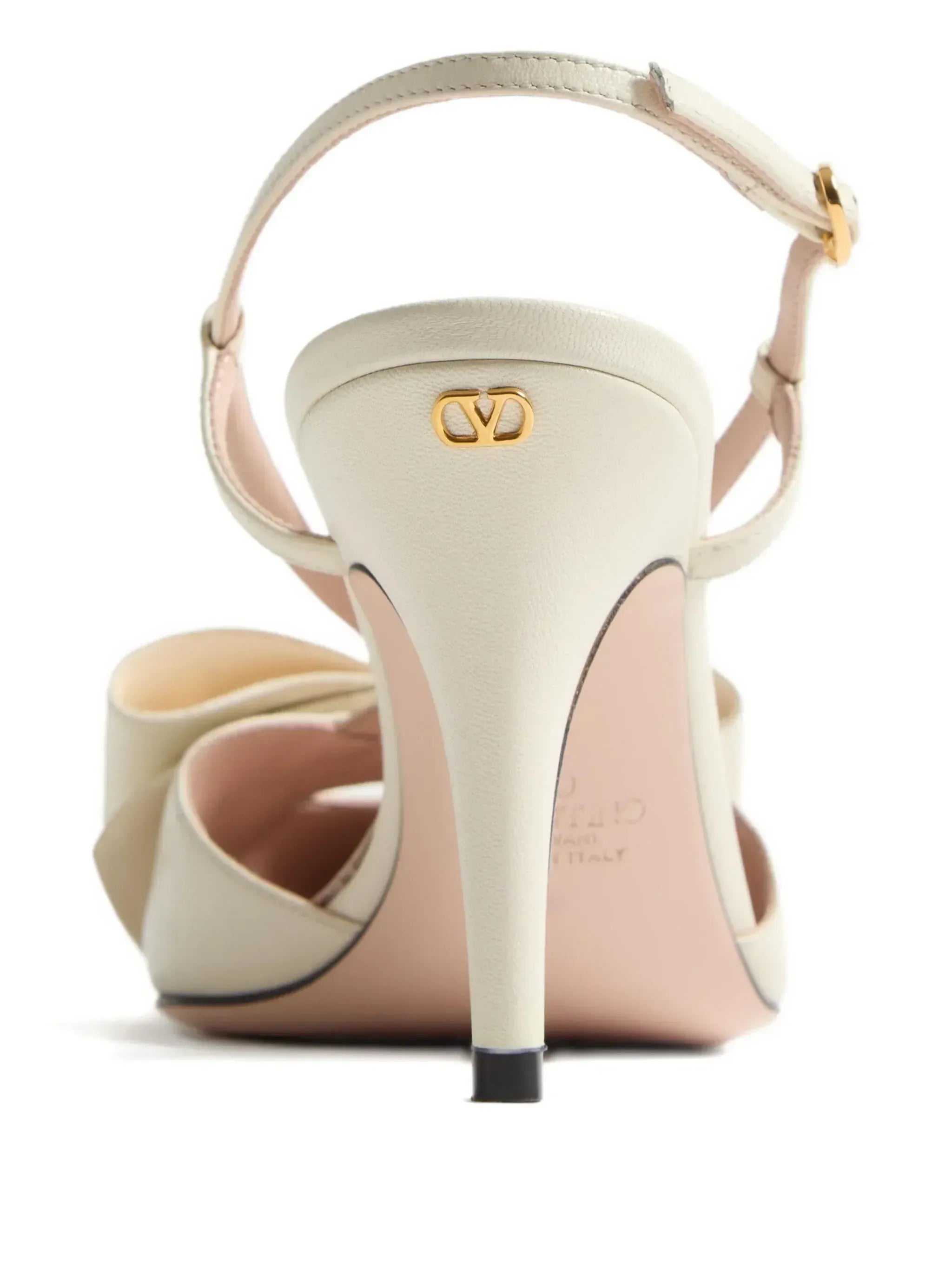 Valentino Garavani 85mm Bowow Slingback Ankle Strap Pumps