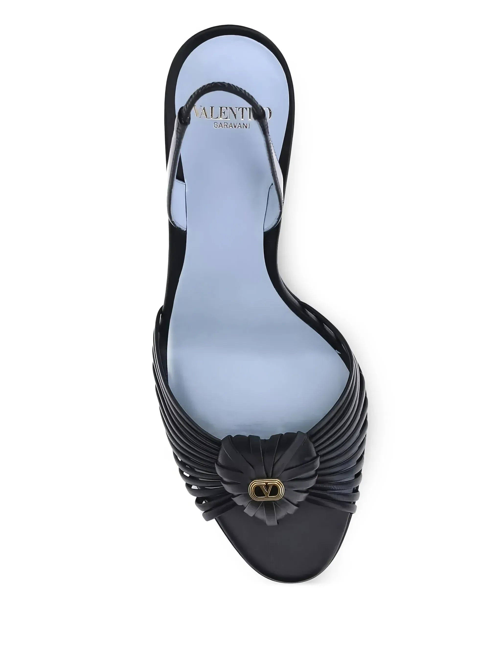 Valentino Garavani 85 мм кожаные босоножки-слингбэки Royal Signature VLogo