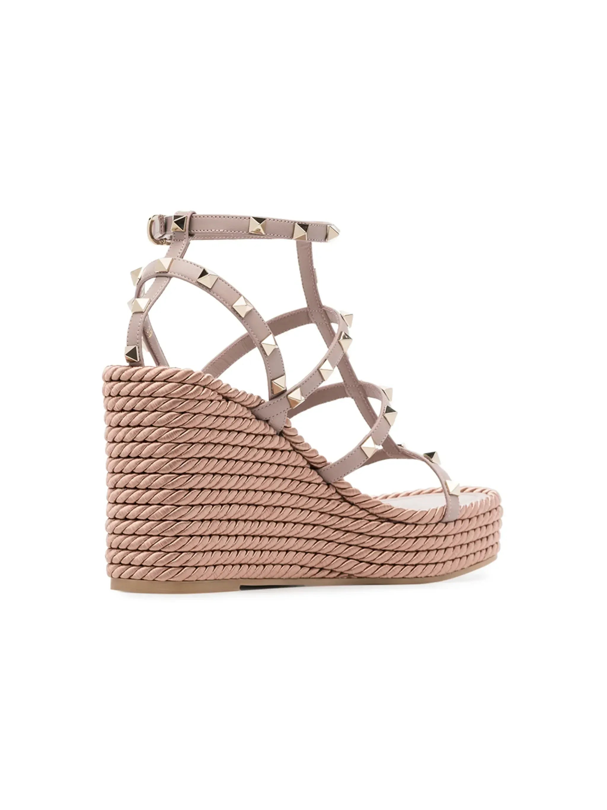 Valentino Garavani 95mm Rockstud Sleehak Sandalen met Enkelband