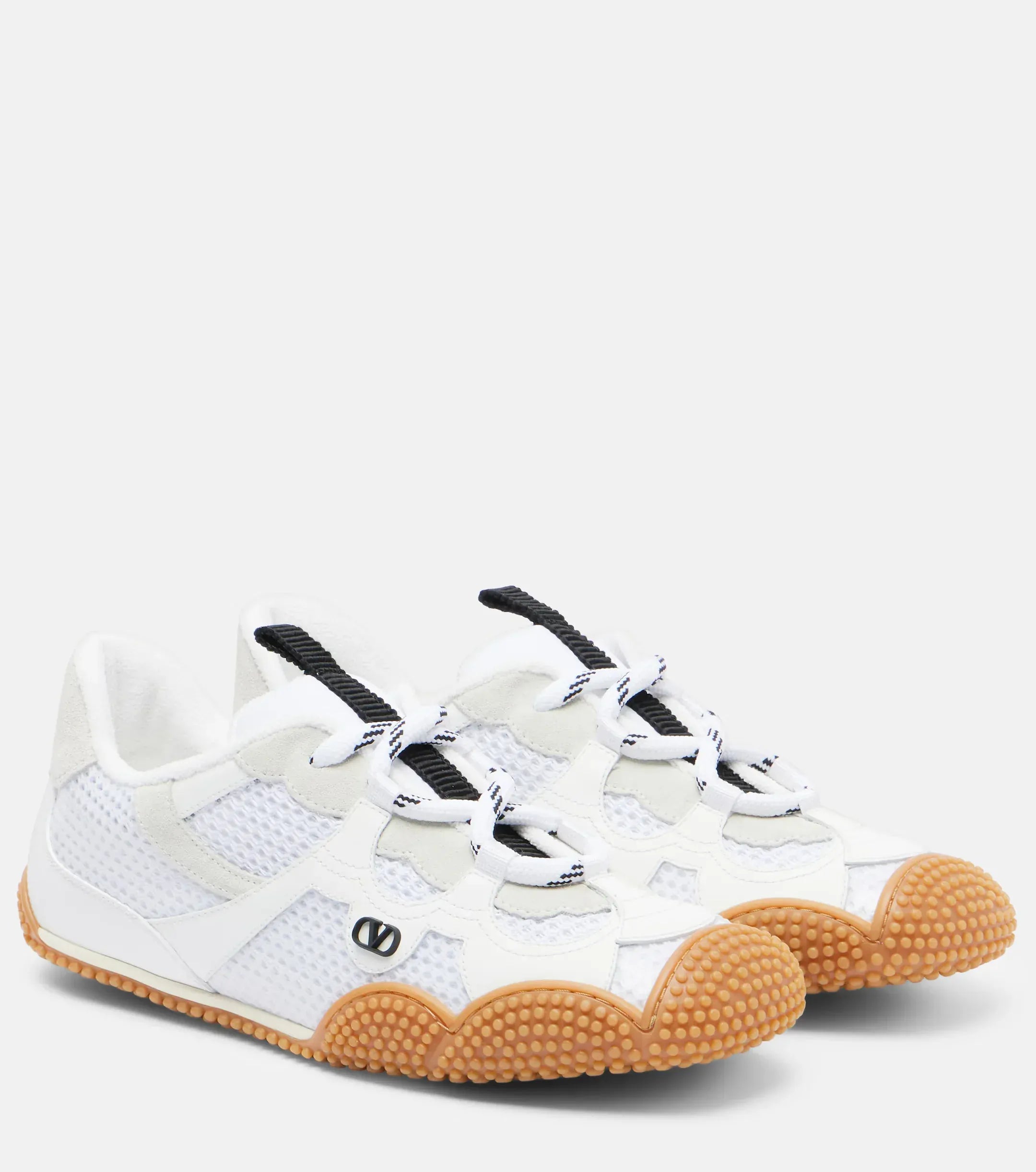 Valentino Garavani Amphibia sneakers met suède details