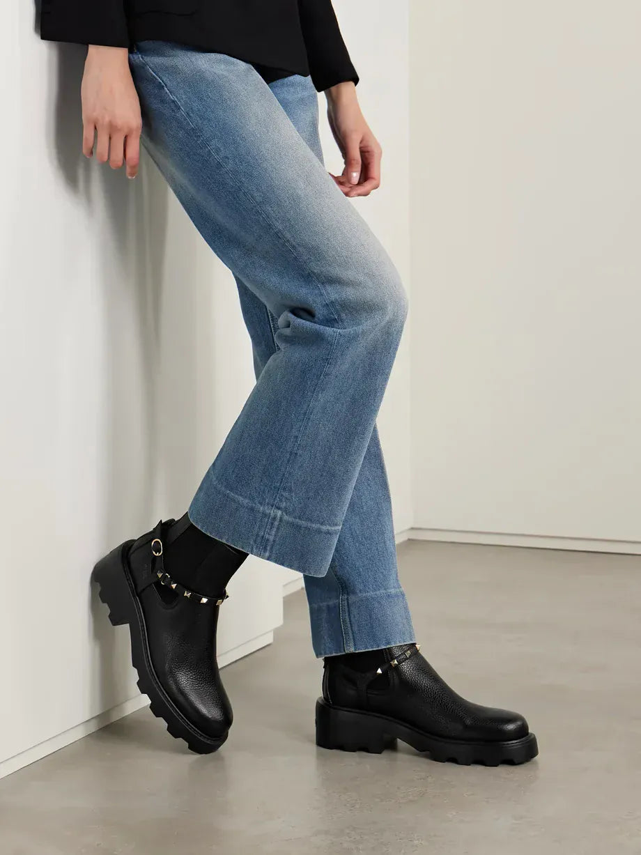 Valentino Garavani Beatle Rockstud 55 Embellished Ankle Boots - alternate view