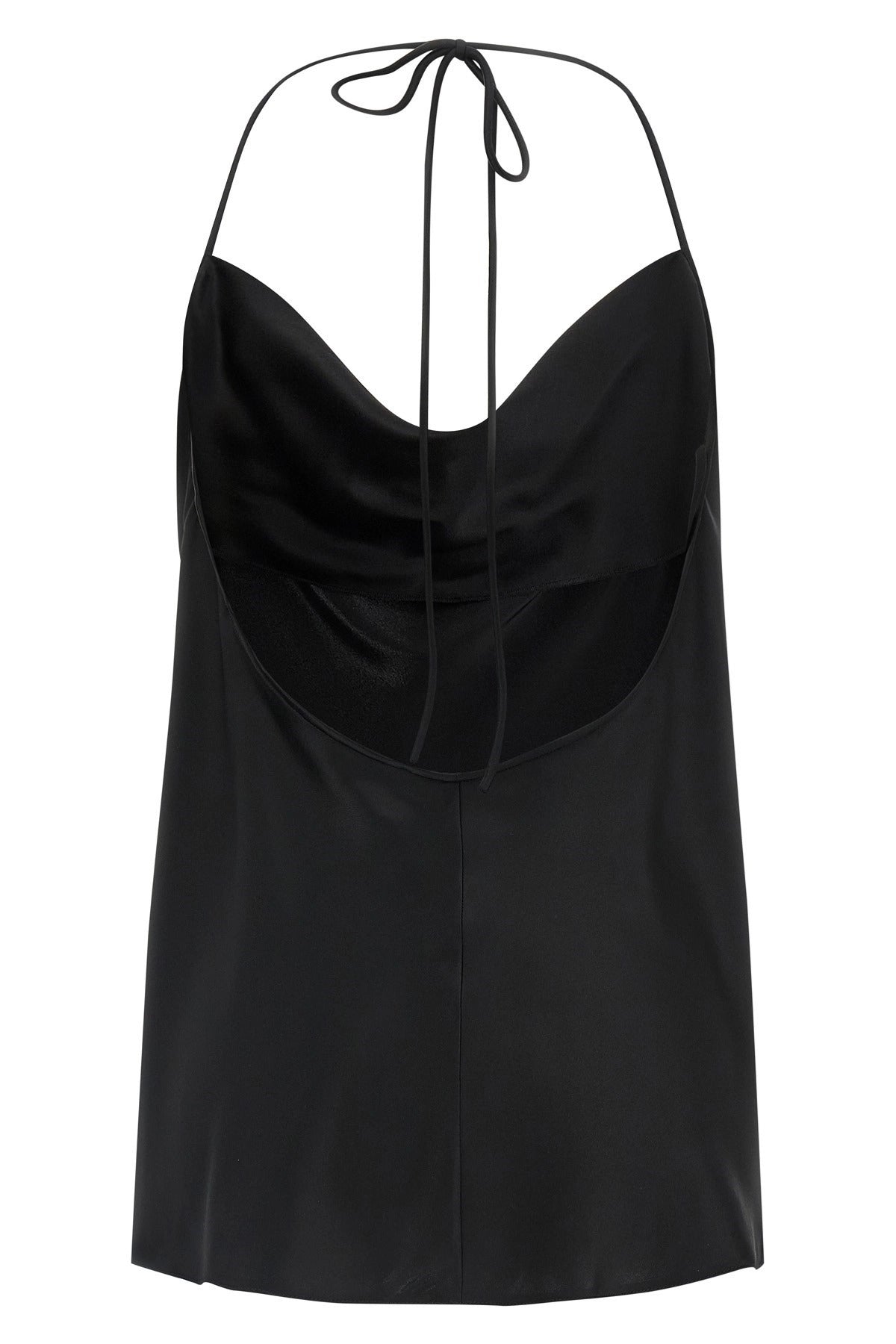 Valentino Garavani Black Silk Satin Top