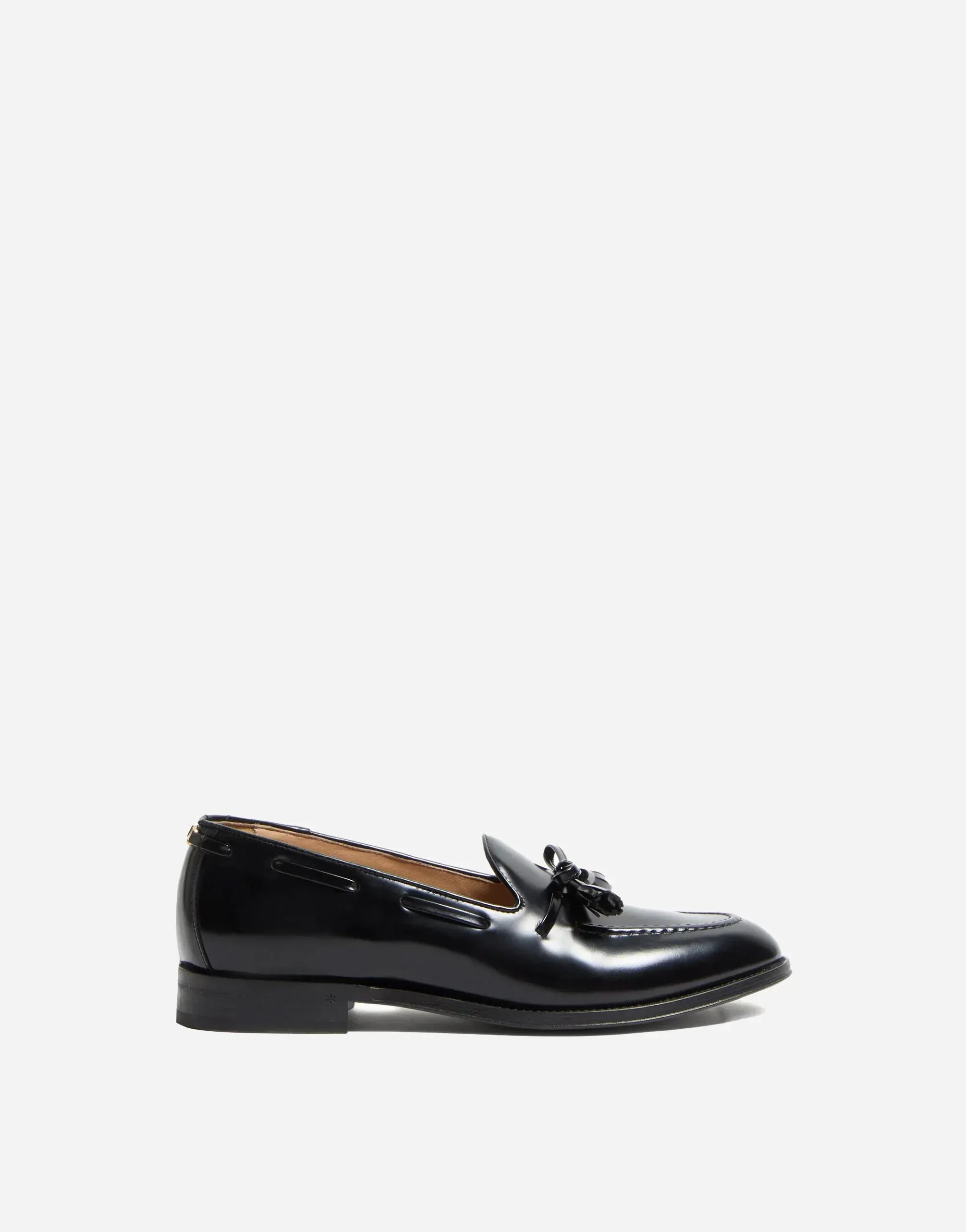 Valentino Garavani Bowshire Polished Leather Loafers