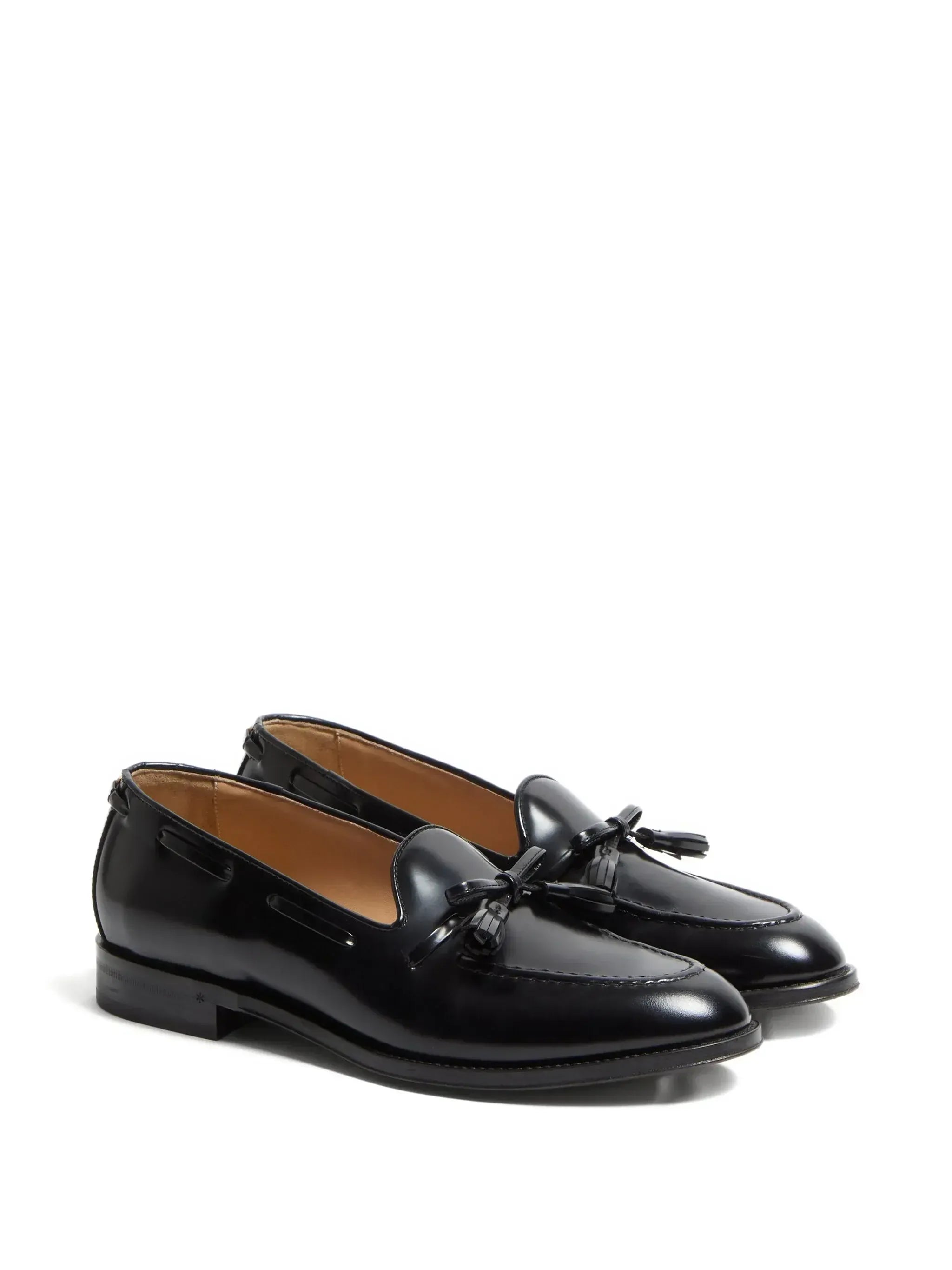 Valentino Garavani Bowshire Polished Leather Loafers
