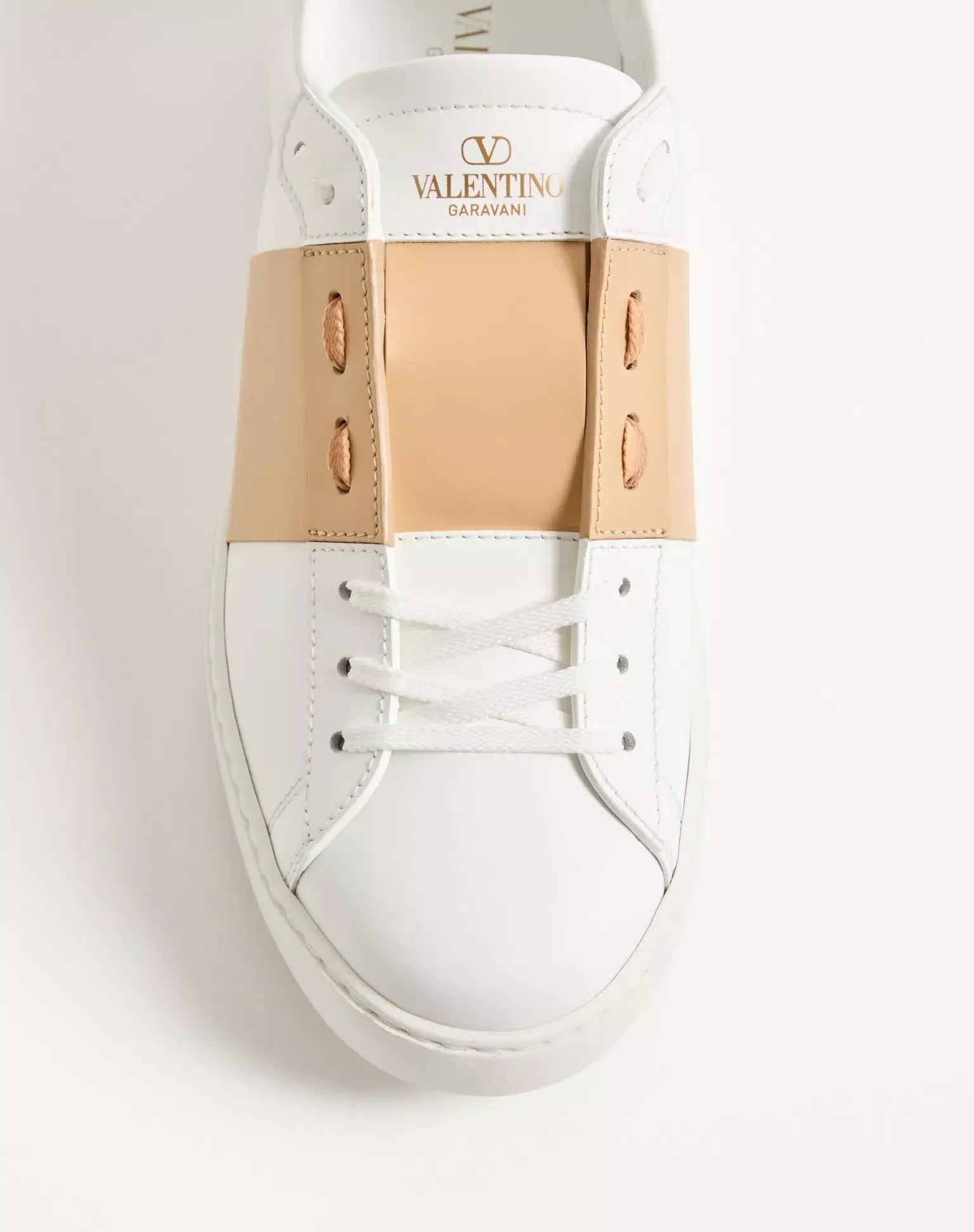 Valentino Garavani Calfskin Open Low Top Sneakers