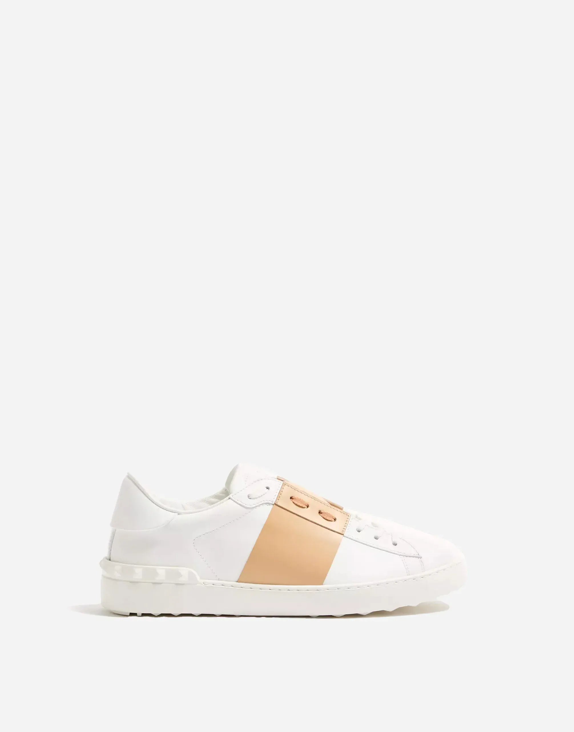 Valentino Garavani Calfskin Open Low Top Sneakers