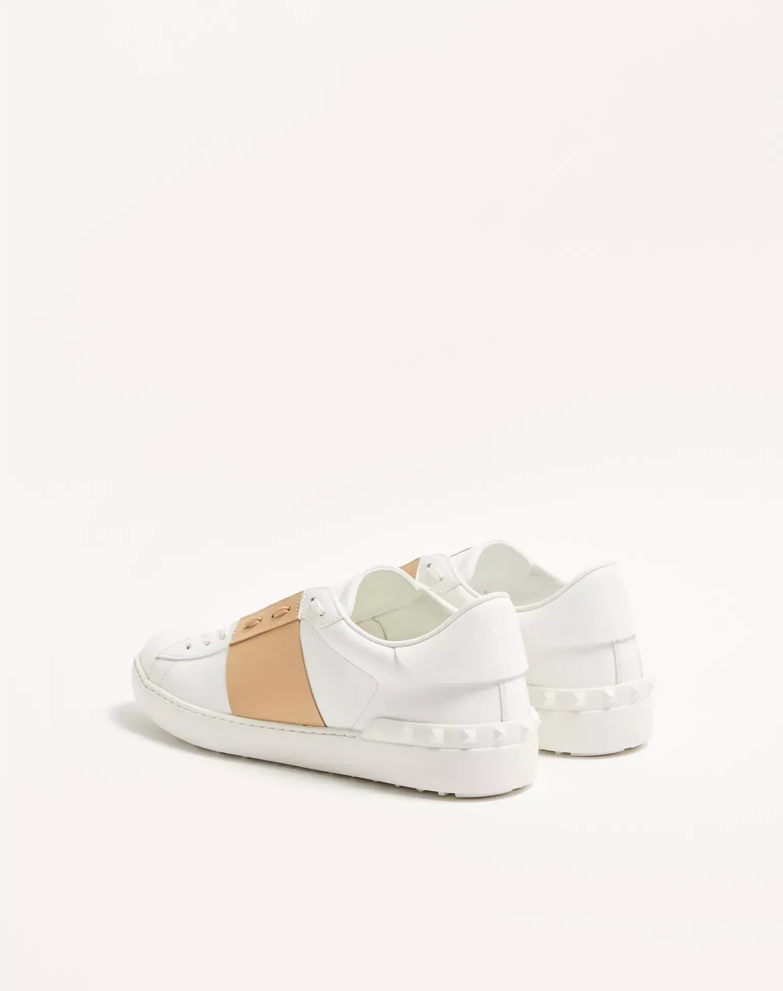 Valentino Garavani Calfskin Open Low Top Sneakers