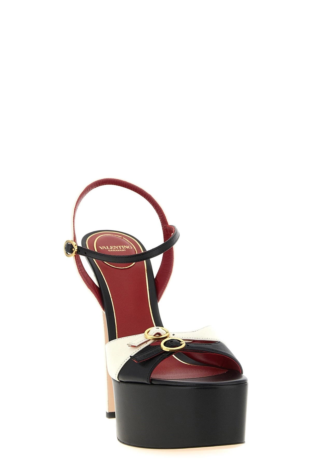 Valentino Garavani Valentino Garavani Crasher Two-Tone Leather Sandals